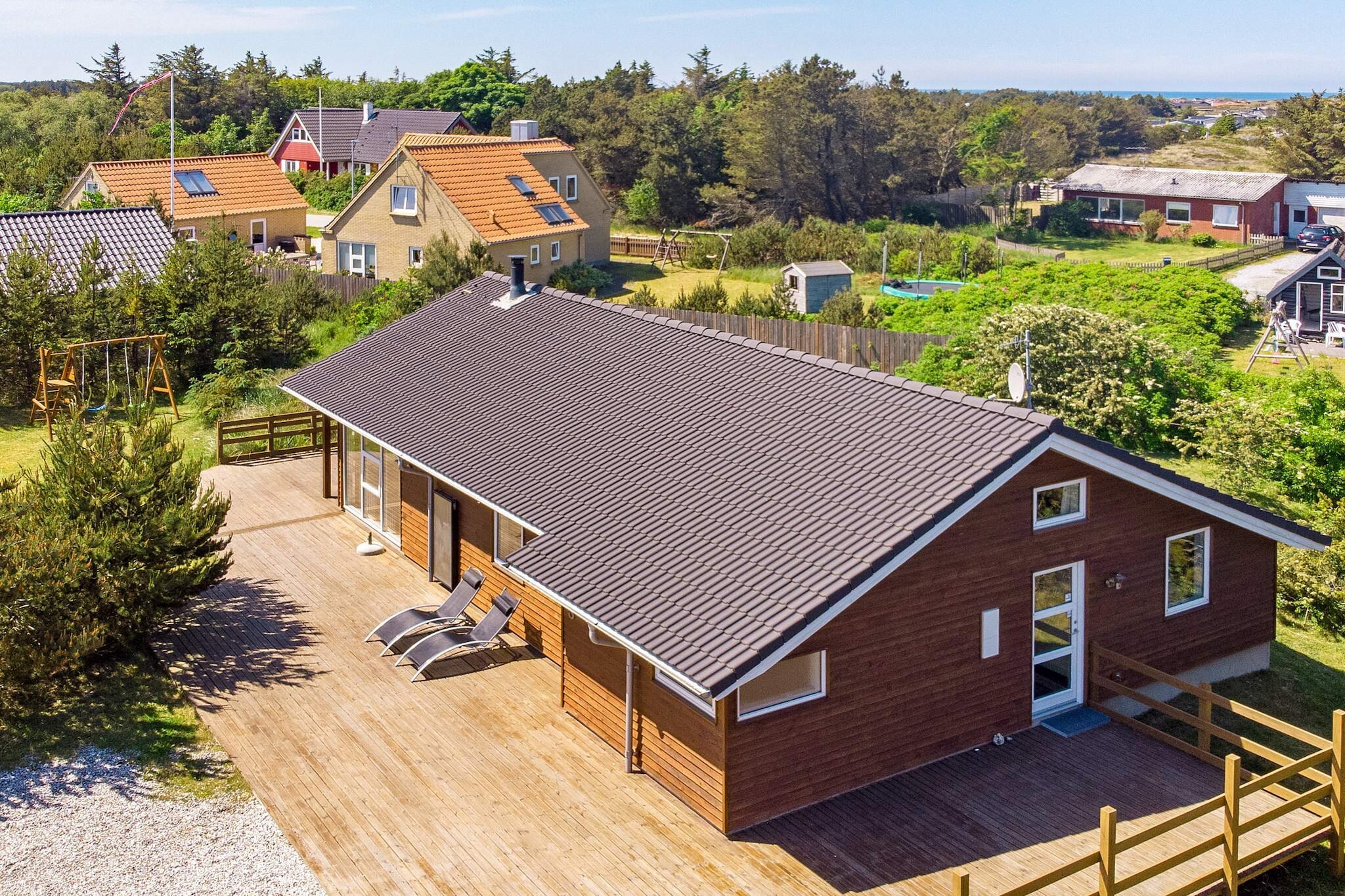 Free access to water park in Vigsø Holiday Center from the second week in February and the rest of the yearA refundable deposit might be charged closer to your check-in date. The security deposit ensures a smooth stay and covers any additional services or consumption charges.This deposit covers utilities consumed during your stay and any additional services that may be taken.The final amount will be adjusted based on actual meter readings, actual usage of extra services, and any remaining balance will be refunded within 21 days after checkout.This deposit simply acts as a prepayment for charges that  you would anyways pay for, ensuring a seamless stay and check-out experience.