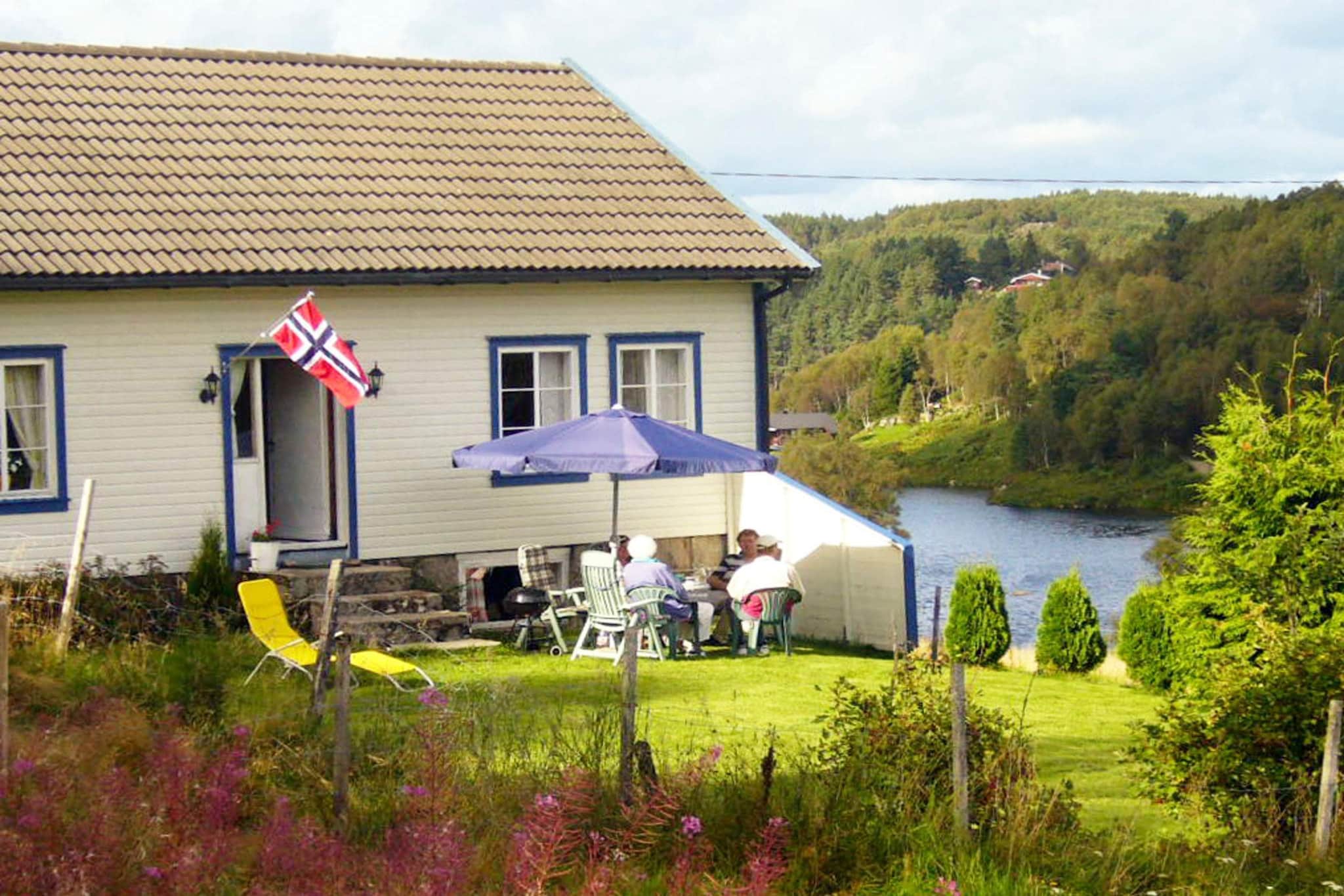6 Personen Ferienhaus in lyngdal-By Traum - Im Freien