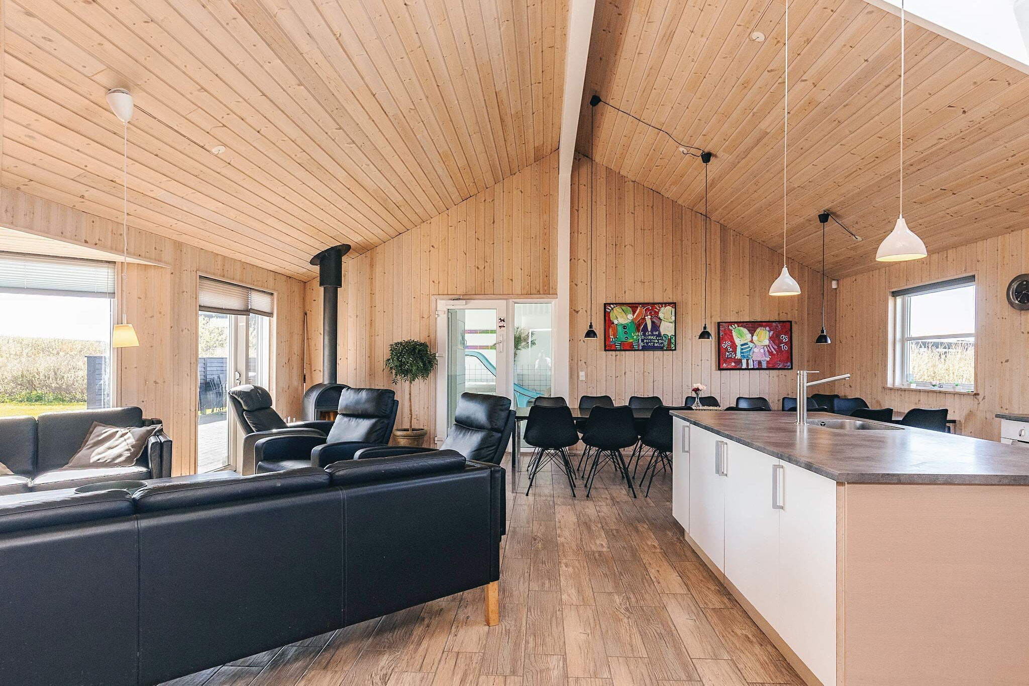 Maison de vacances pour 16 a Løkken-By Traum - Intérieur