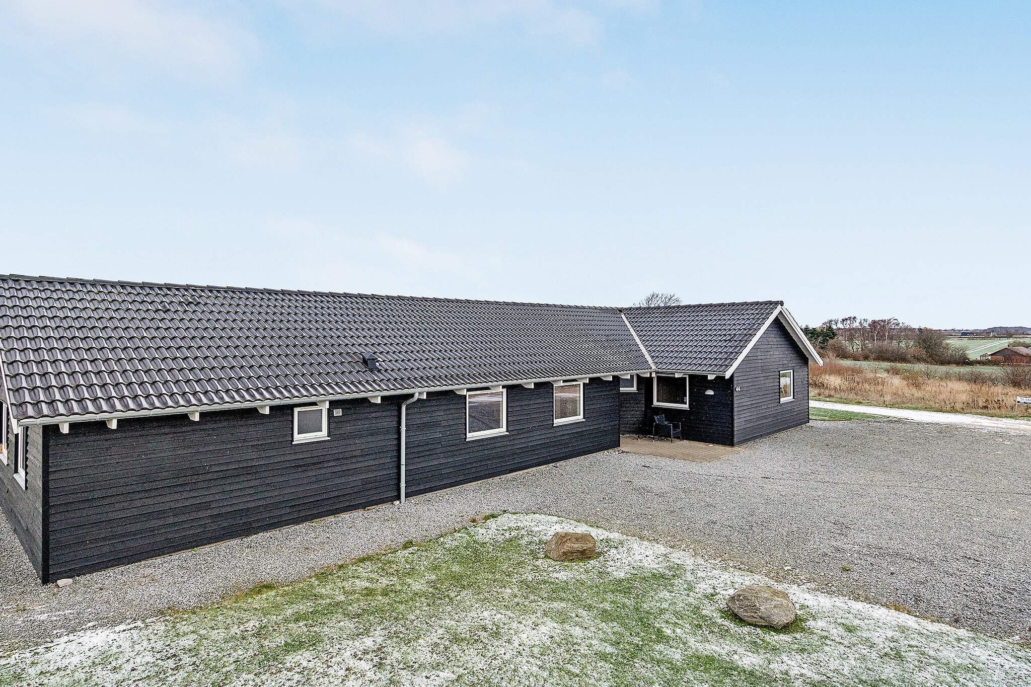 Luxe toevluchtsoord met zwembad in Kegnaes - Buitenlucht