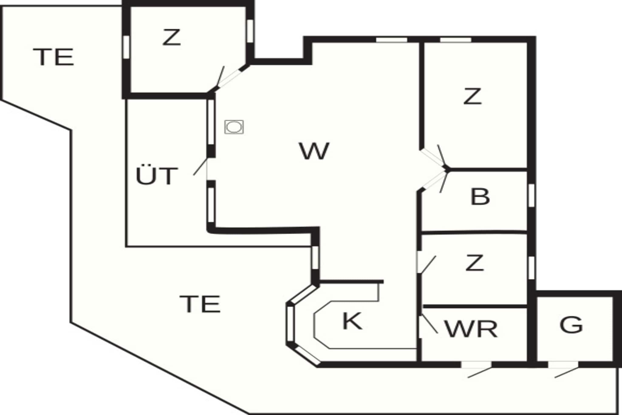 Strandplezier in Lyngsbaek -- By Traum Ferienwohnungen-Plattegrond