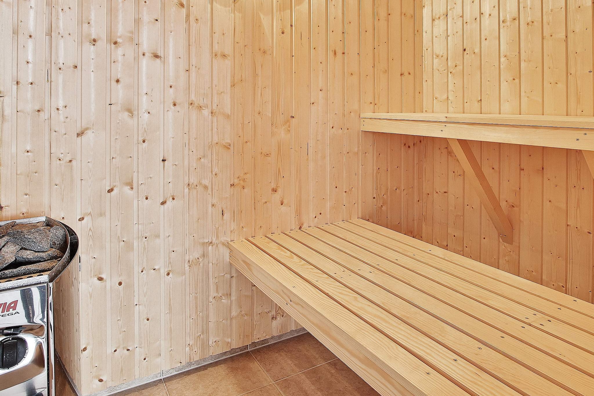 Luxuriöse Poolvilla in Lohals - Sauna