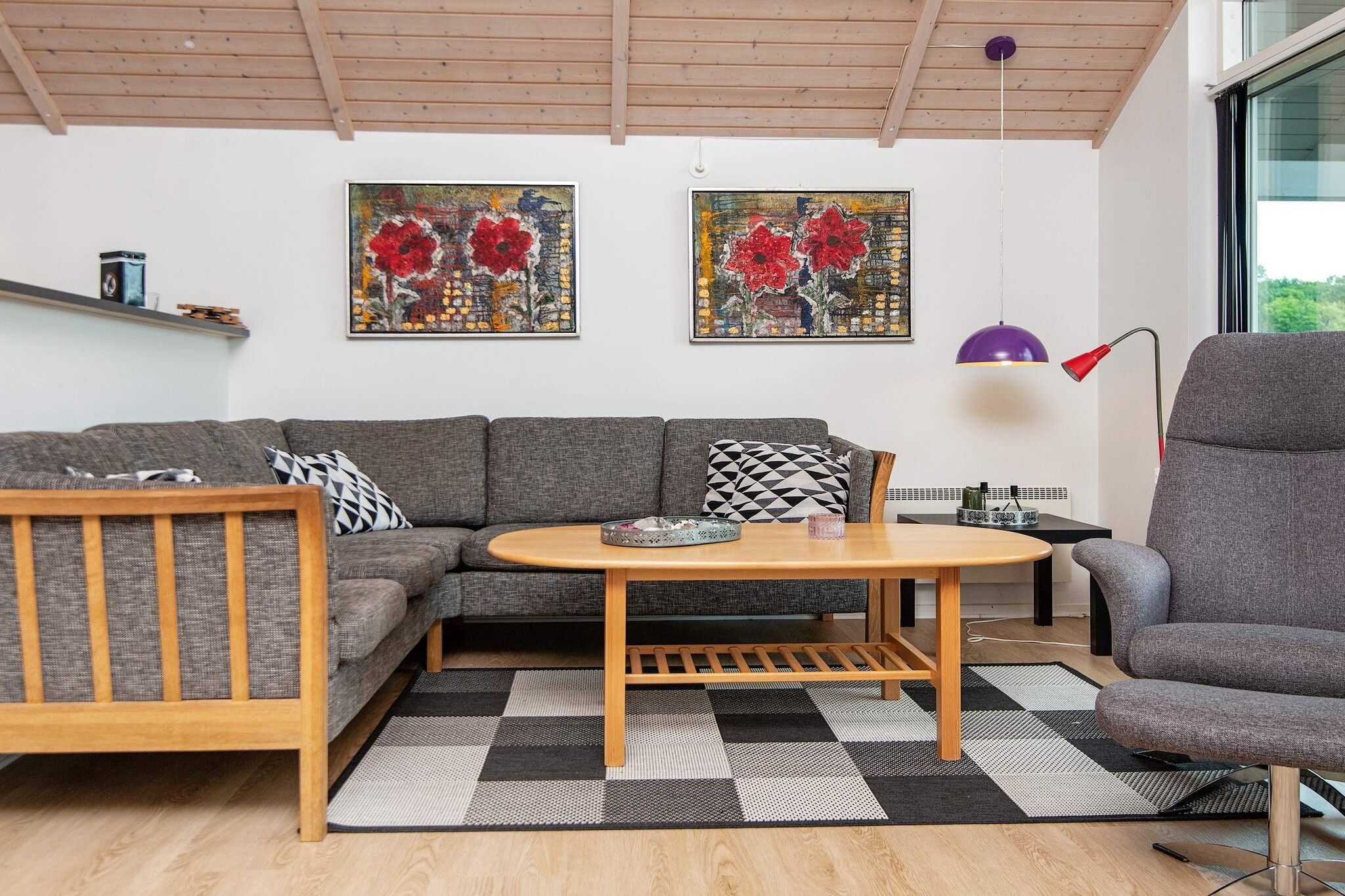This bright holiday cottage is suited for the modern family. From the spacious kitchen/family room you have direct access to a lovely terrace with sea view. The spacious bathroom has, is in addition to 2-person whirlpool, a shower, washing machine and dryer. There are skylights over the dining table and also in the mezzanine with three mattresses. There are also good views of the area from the mezzanine which also has partial ocean views. From the bedroom there is access to the garden behind the house with a good lawn, and around the entire house are tiles and good parking space for 2 cars. For the children there is a swing set and a sand pit.A refundable deposit might be charged closer to your check-in date. The security deposit ensures a smooth stay and covers any additional services or consumption charges.This deposit covers utilities consumed during your stay and any additional services that may be taken.The final amount will be adjusted based on actual meter readings, actual usage of extra services, and any remaining balance will be refunded within 21 days after checkout.This deposit simply acts as a prepayment for charges that  you would anyways pay for, ensuring a seamless stay and check-out experience.