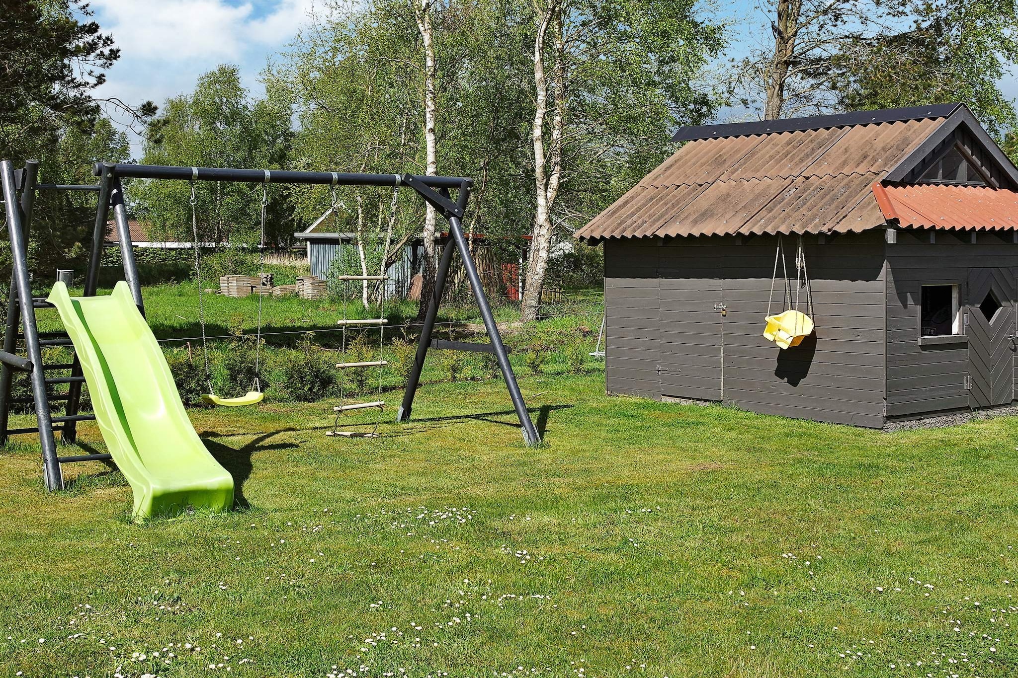 Zwembadparadijs in Helberskov - Buitenlucht