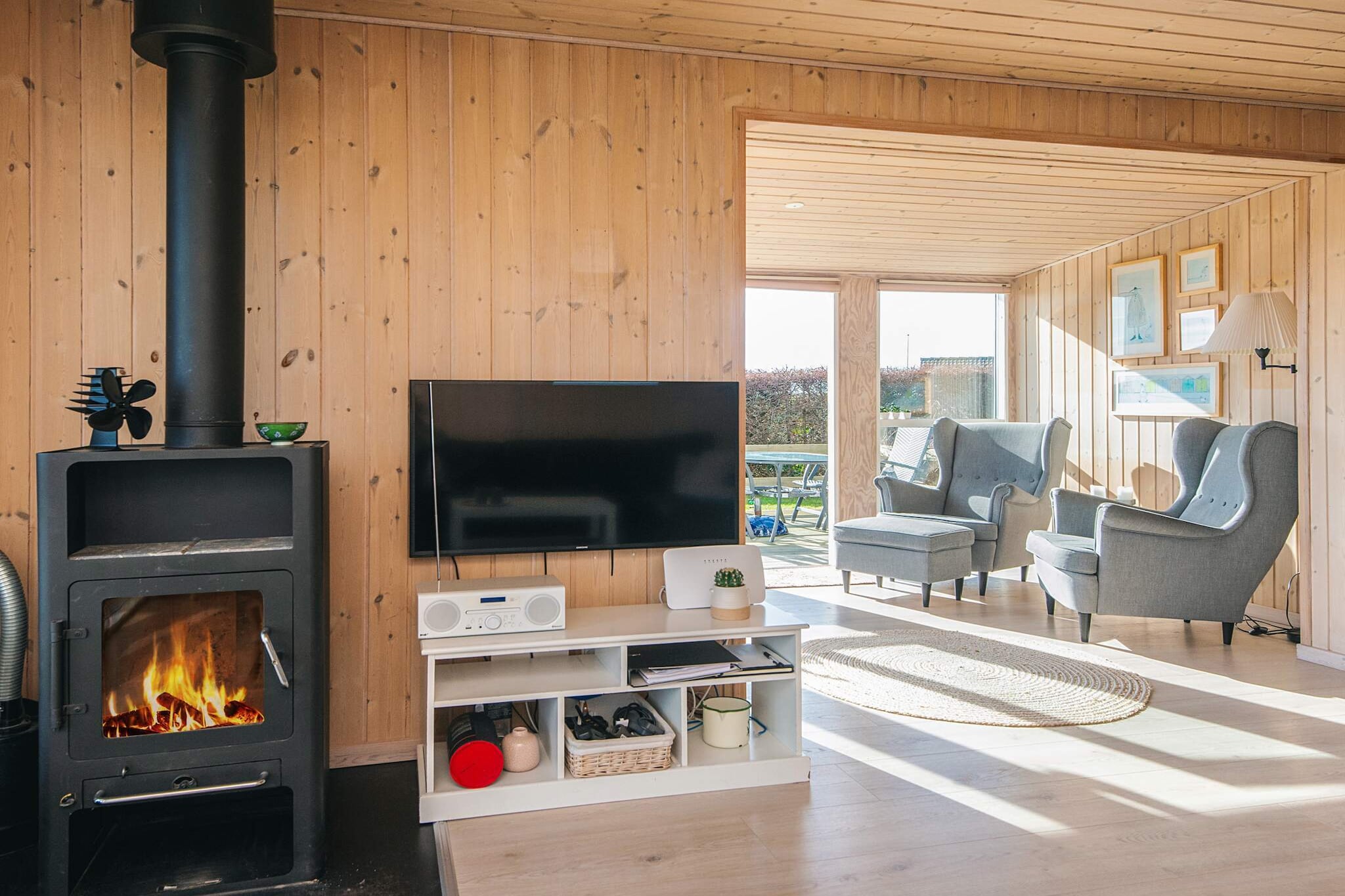 Moderne hut aan het strand - Binnen