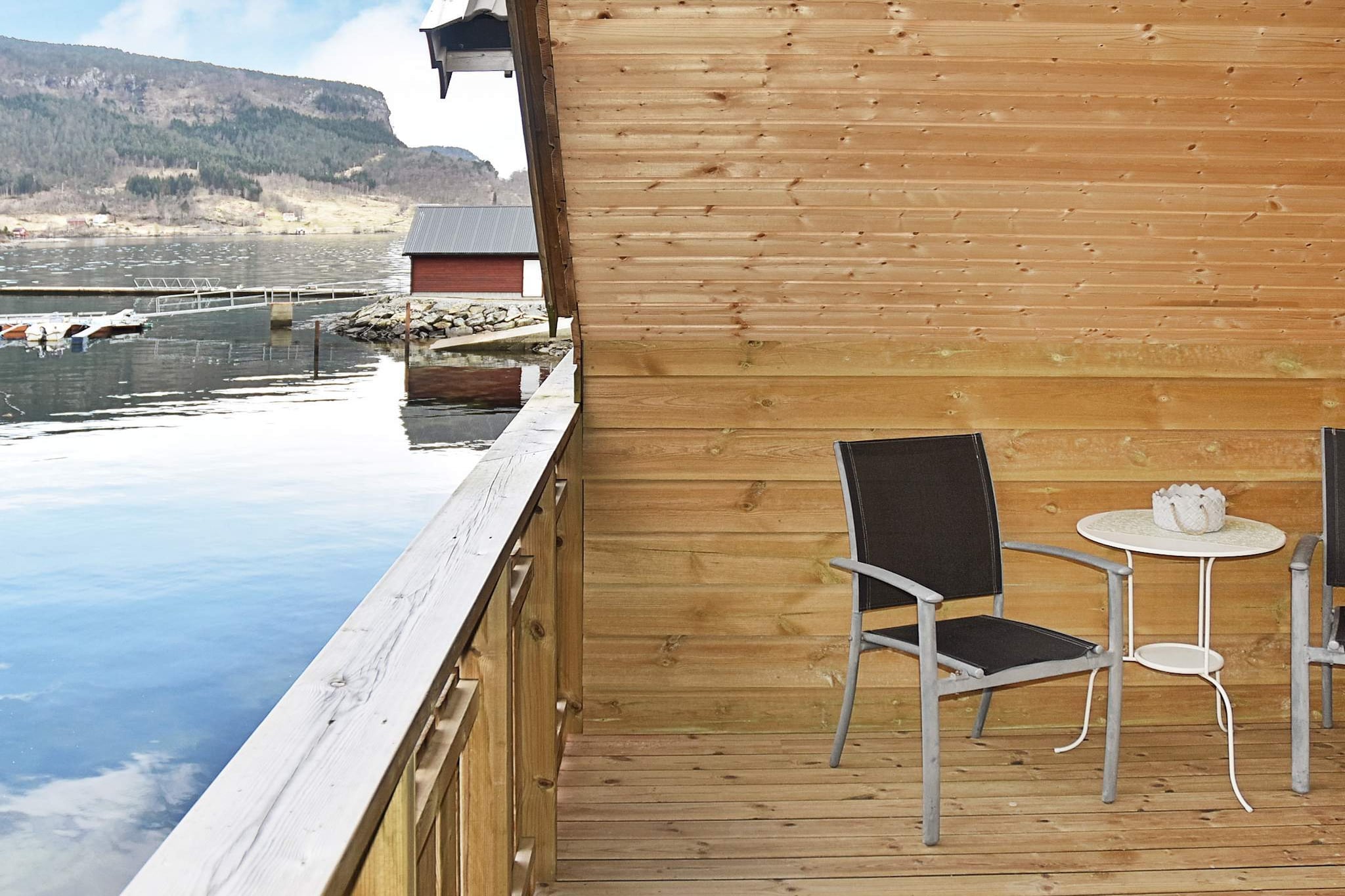 Maison de vacances pour 6 a Leirvik i Sogn - Vue sur l'eau