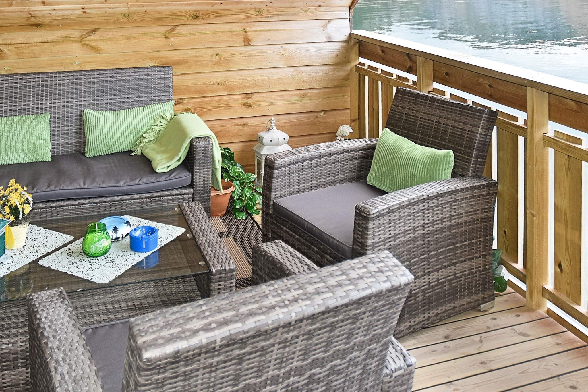 Maison de vacances pour 6 a Leirvik i Sogn - Vue sur l'eau