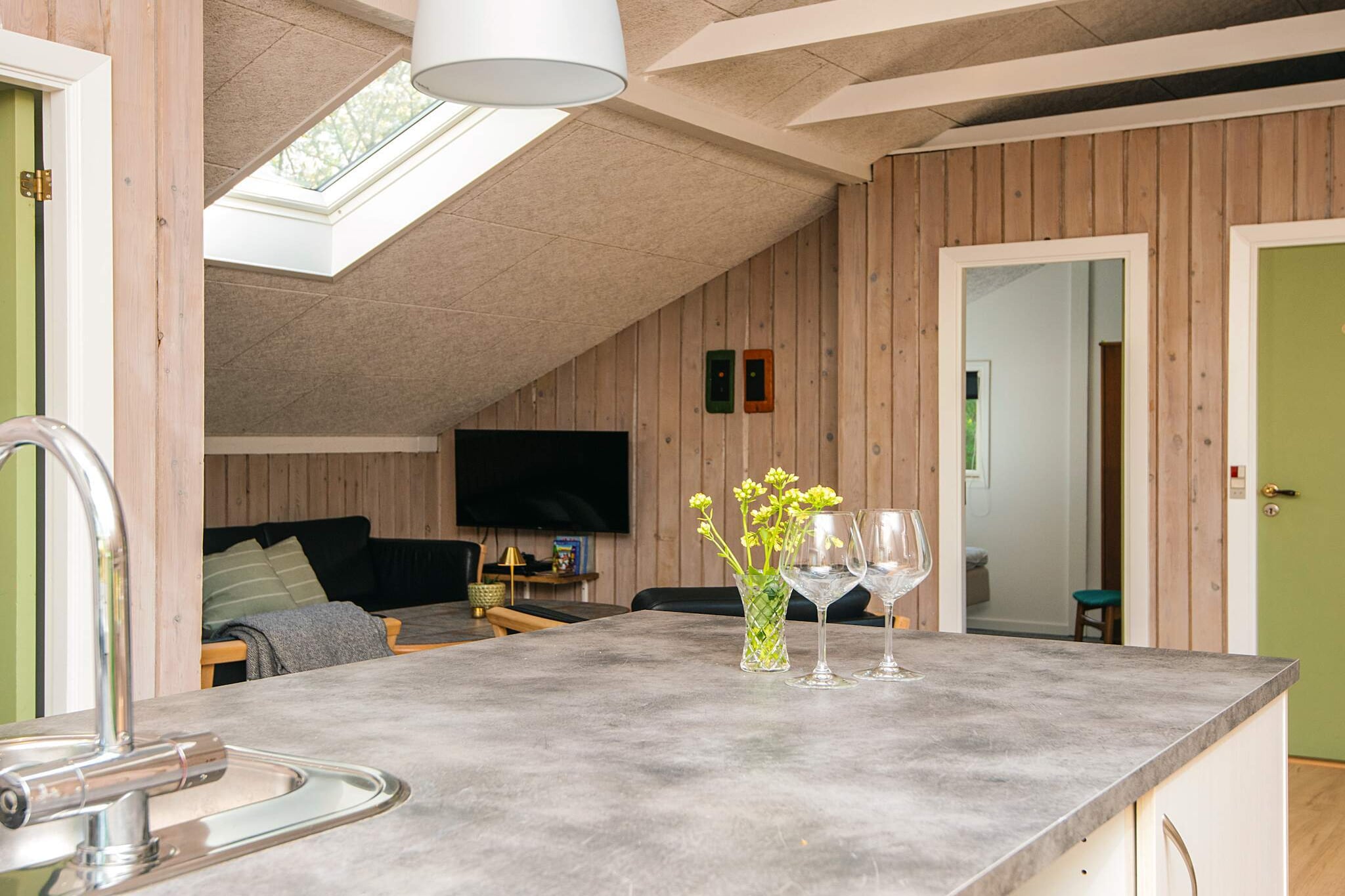 Familiehuisje met terras en gazon - Binnen