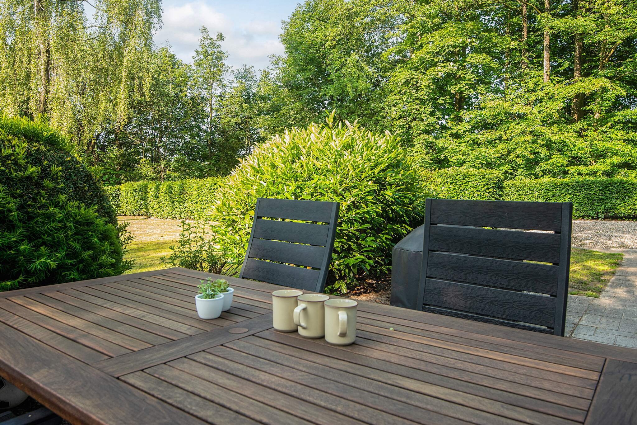 Familiehuisje met terras en gazon