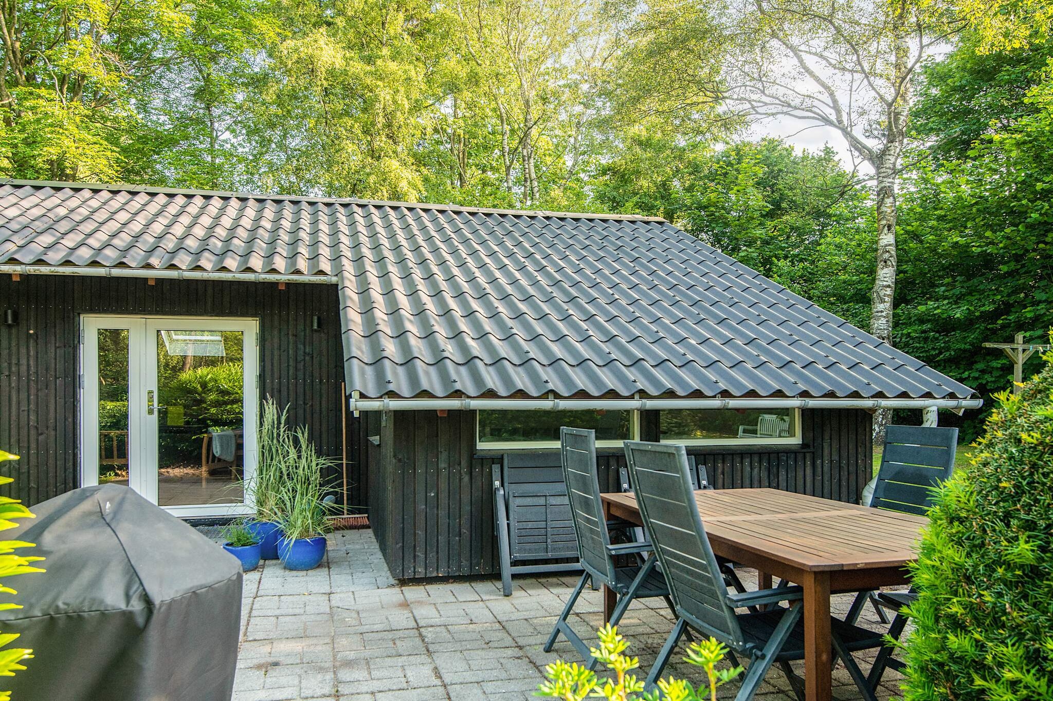 Familiehuisje met terras en gazon - Uitzicht