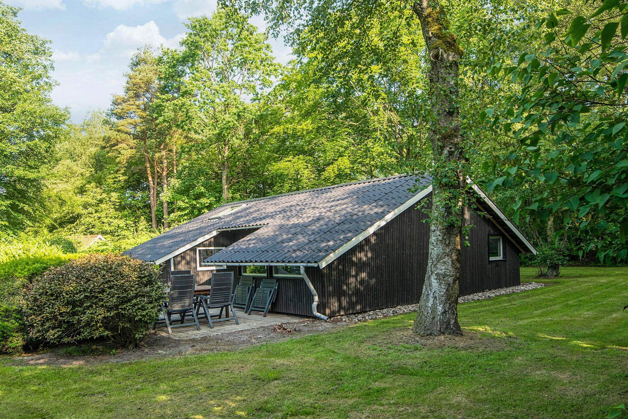 Familiehuisje met terras en gazon - Uitzicht