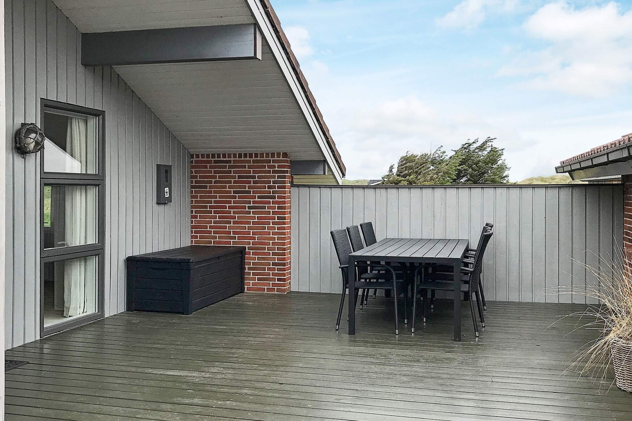 Large and spacious holiday cottage located in the southern part of LÃ¸kken approx. 3000 m from the town. No letting to youth and builder groups. The house has been modernised and maintained and features an open-plan kitchen and living room, four bedrooms (one in the annex), mezzanine, bathroom with underfloor-heating, guest toilet and open terrace facing south and a sheltered patio between the house and annex. The living room has an air-to-air heat pump that, along with the wood-burning stove, quickly and inexpensively heats the entire house. The decor is personal, Danish cottage style, tasteful and of good quality. There are, Nintendo Wii and PlayStation3. The south-facing patio between the house and the annex is the perfect place on warm summer days - sheltered from the wind and completely undisturbed surroundings in magnificent surroundings. The plot is slightly hilly dune plot, from where you can hear the ocean roar.A refundable deposit might be charged closer to your check-in date. TheÂ securityÂ depositÂ ensuresÂ aÂ smoothÂ stayÂ andÂ coversÂ any additionalÂ servicesÂ orÂ consumptionÂ charges.ThisÂ depositÂ coversÂ utilitiesÂ consumedÂ duringÂ yourÂ stay andÂ anyÂ additionalÂ servicesÂ thatÂ mayÂ beÂ taken.TheÂ finalÂ amountÂ willÂ beÂ adjustedÂ basedÂ onÂ actualÂ meter readings,Â actualÂ usageÂ ofÂ extraÂ services,Â andÂ anyÂ remaining balanceÂ willÂ beÂ refundedÂ withinÂ 21Â daysÂ afterÂ checkout.ThisÂ depositÂ simplyÂ actsÂ asÂ aÂ prepaymentÂ forÂ chargesÂ that Â youÂ wouldÂ anywaysÂ payÂ for,Â ensuringÂ aÂ seamlessÂ stayÂ and check-outÂ experience.