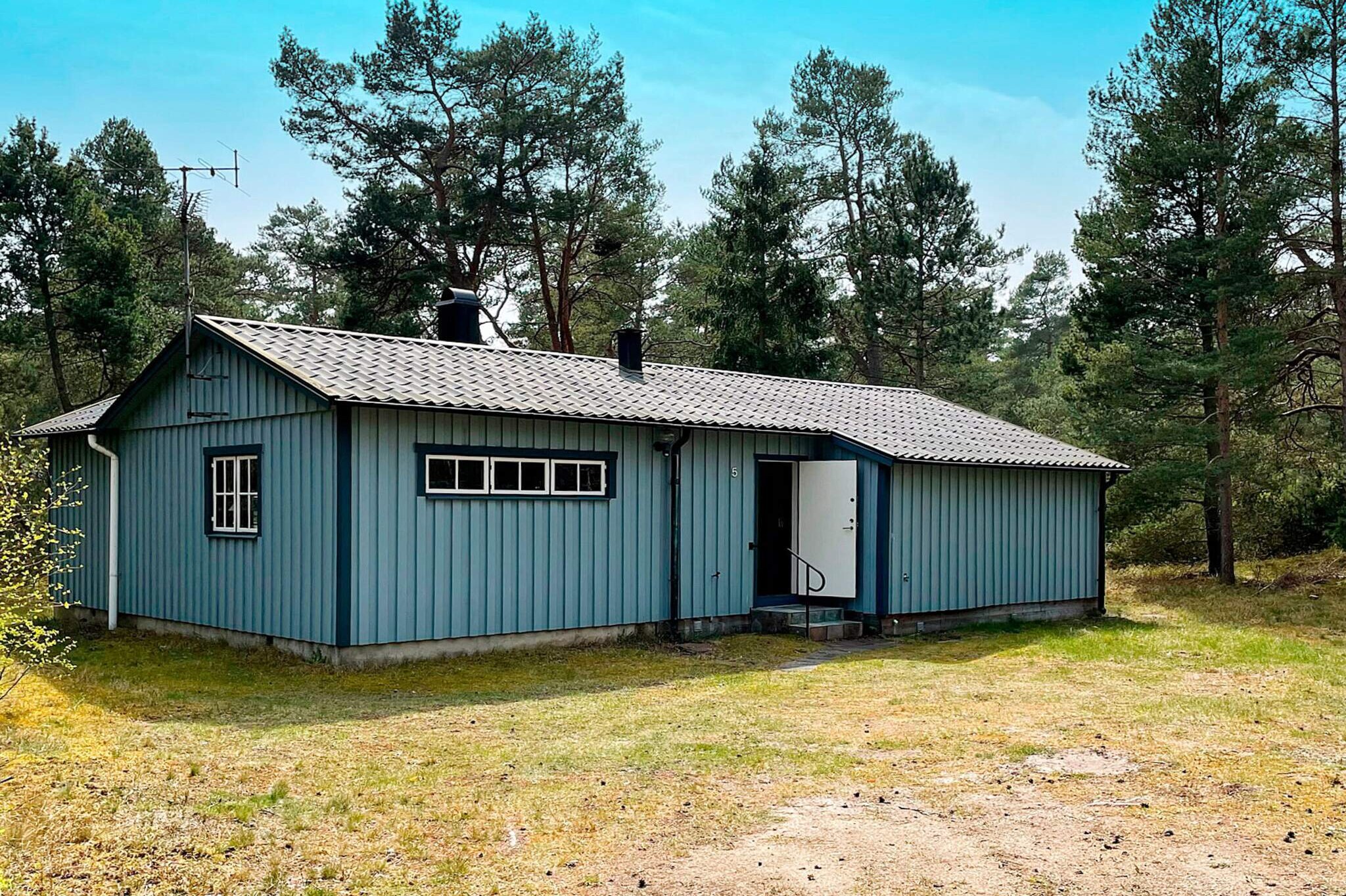 This pretty holiday home is located in Ystad  Sandskog, outside of Ystad. This is one of the most popular summer holiday destinations in the country. The south coast of Sweden offers long, beautiful sandy beaches and a stunning view of the sea.. Situated only 300 metres from the nearest bathing spot this lovely cottage offers fishing opportunities, swimming and relaxation.  The interior of the cottage is tastefully decorated. The bedroom is delightful and offers a comfortable double bed. There is also a smaller bedroom with two single beds.  The living room offers a light, comfortable environment, a wood burning stove, a TV, a sofa suite, and a pleasant dining space. It opens onto the charming little terrace with it's pretty surroundings.  Visit Ystad, one of southern Sweden's most beautiful towns. This is the town where the Wallander   films and TV-series were shot! Ystad offers a lot of sights, such as he monastery, Munkaklostret,  and the cathedral. Be sure to visit the museum and the theatre. Visit the old town, with it's picturesque little alley ways, shops and cafés. The whole area of Österlen is delightful with it's beautiful countryside, it's picturesque little towns, smoke houses, old manor houses, and it's many art galleries. Don't miss the famous ancient remains, Ales Stenar.. Or why not make a day trip to the charming island of Bornholm?  Please note: No dogs allowed!  Welcome to this great holiday home!