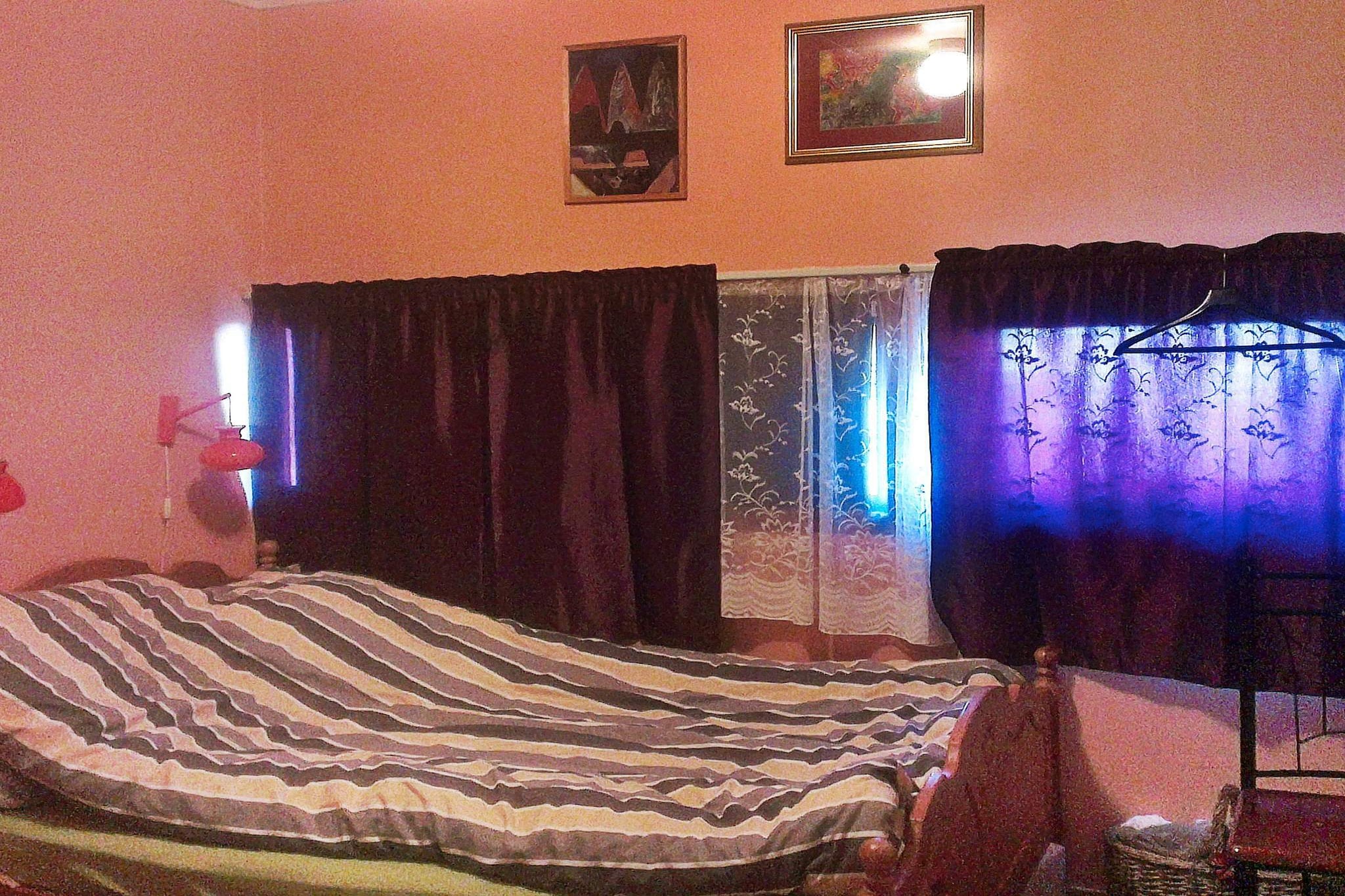 open kitchen(cooker(electric), hood, coffee machine(filter), dishwasher, fridge, freezer(140-199L), tumble dryer, washing machine), Living/bed room(45 m2)(TV(cable), DVD player, radio, CD player, stereo unit), bedroom(12 m2)(double bed), bedroom(10 m2)(double bed), bedroom(8 m2)(2x single bed), bathroom(floor heating)(bathtub or shower, washbasin, toilet), heating(electric), terrace(22 m2), garden, garden furniture, BBQ, parking