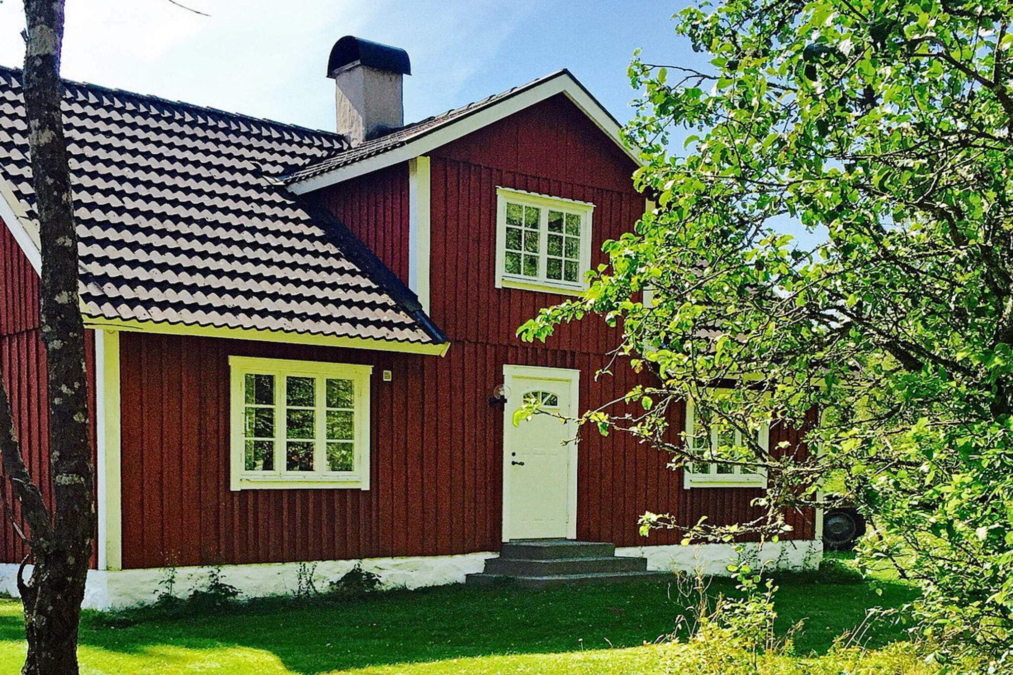 Welcome to this charming two-storey cottage, situated on a forest plot in between Osby and VittsjÃ¶, in beautiful SkÃ¥ne. The holiday home has a kitchen with a functioning wood stove as well as an electric stove/oven. The kitchen has the basic amenities, a dining table, and a baby chair. Next to the kitchen, there's a bedroom with a comfortable double bed. In the living room, there's a dining table, a wood-burning stove, a sofa, and a double sofa bed. The living room also features armchairs, a TV, and a DVD-player. A steep set of stairs will take you to the upper floor, where you will find an interesting piece of furniture: an old â€œbeggar's benchâ€. In the olden days people would place such a bench outside of their homes to signal that homeless beggars, who often travelled around the countryside, were welcome to knock on the door, for a bite to eat and a bed for the night. The upper floor has one bedroom with a double bed and one bedroom (without a door) with two single beds. There is also a loft with a single bed. A path leads from the garden to the river VieÃ¥n. There are lanterns in the house in case you want to bring them down to the river after dark, and enjoy the peace and quiet of the evening. Fishing possibilities. The walking/ hiking trail SkÃ¥neleden passes by the house. The small town of Osby is 20 kilometres away, offering some shops and the Brio toy museum. The child-friendly beach, with shallow water and a bathing dock, is only 3.5 kilometres away. Golfers will enjoy the 18-hole golf course at VittsjÃ¶ GK, 4 kilometres away. The cave Tygarpsgrottan is about 30 kilometres away and also worth a visit. You will find a binder in the house, with information about interesting sights and activities in the area. Welcome!
