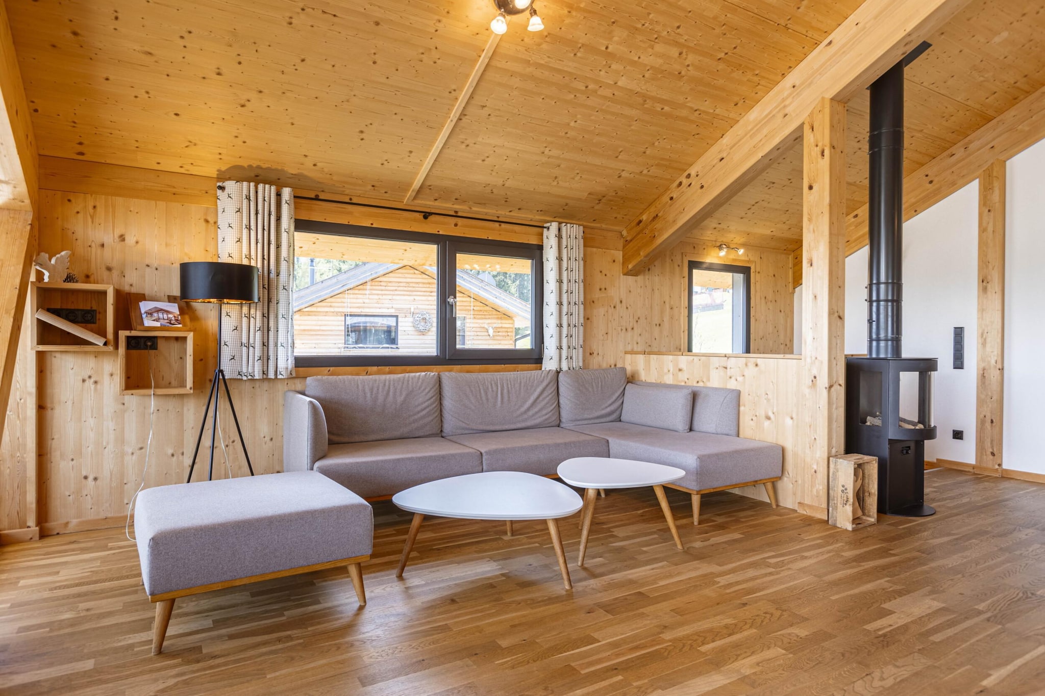 Chalet with panoramic sauna