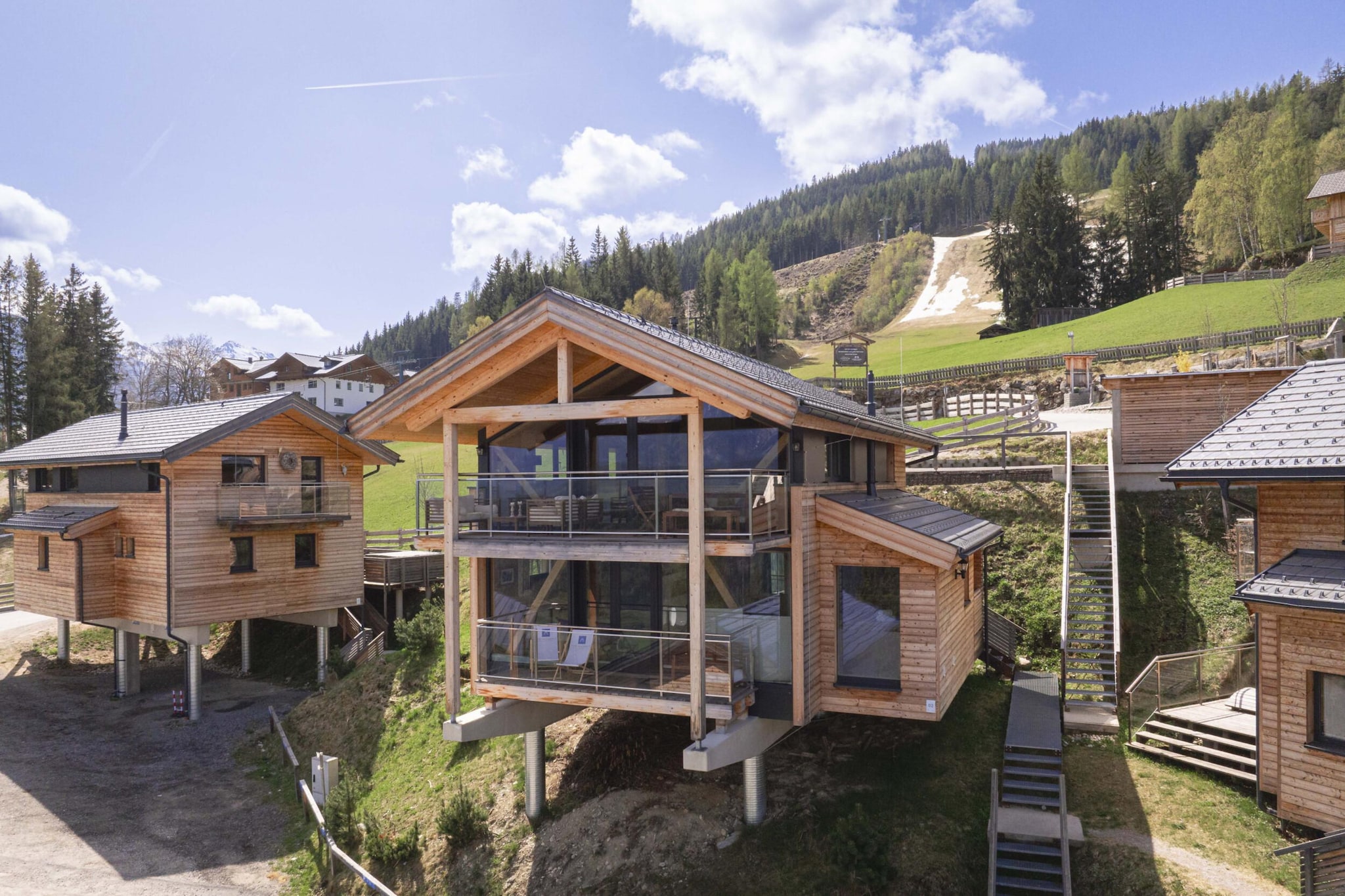 Chalet with panoramic sauna