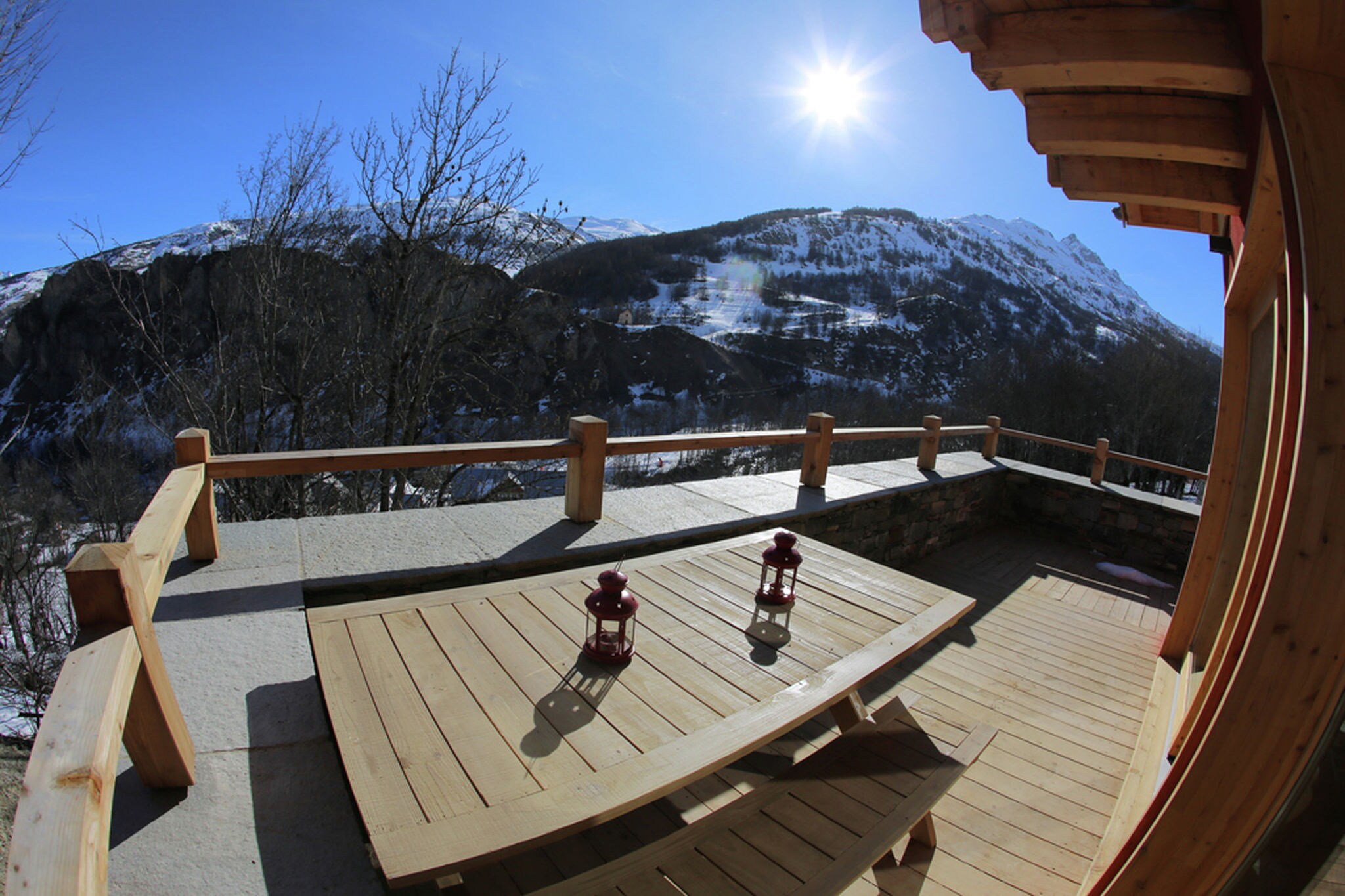 Luxury chalet in Valloire with wood burning stove and spa