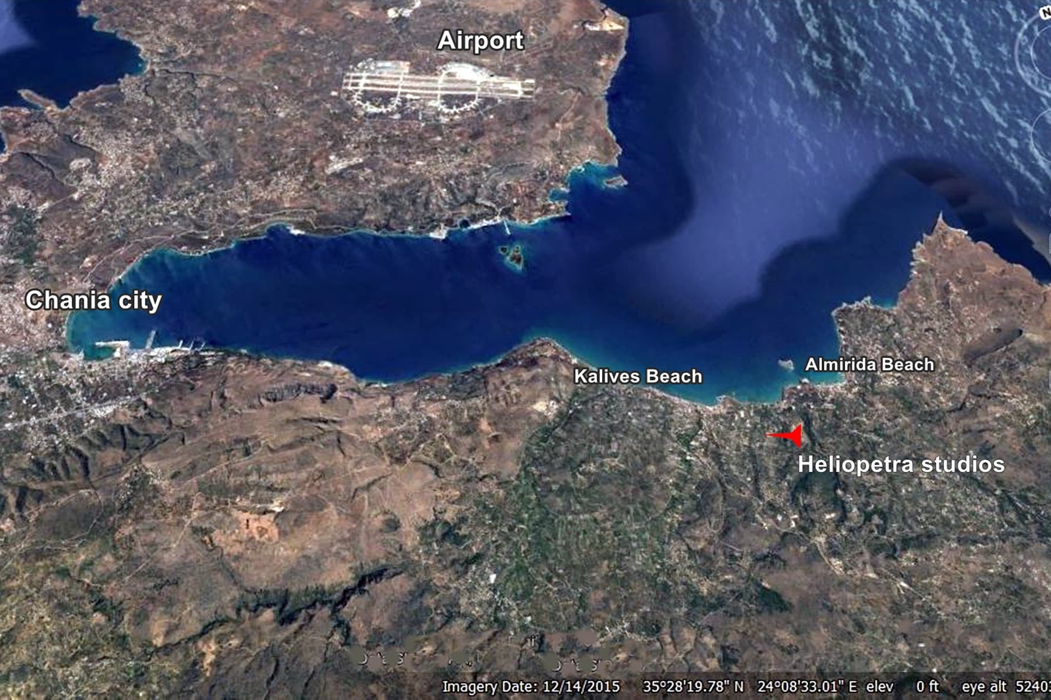 Heliopetra Studio-Areas within 20km in summer