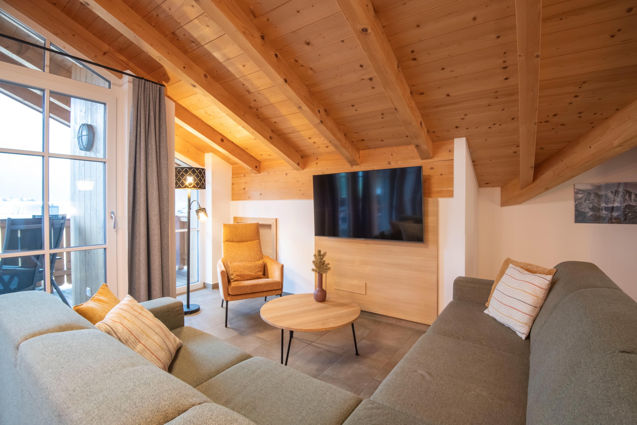 Residenz Edelalm - Penthouse-Woonkamer