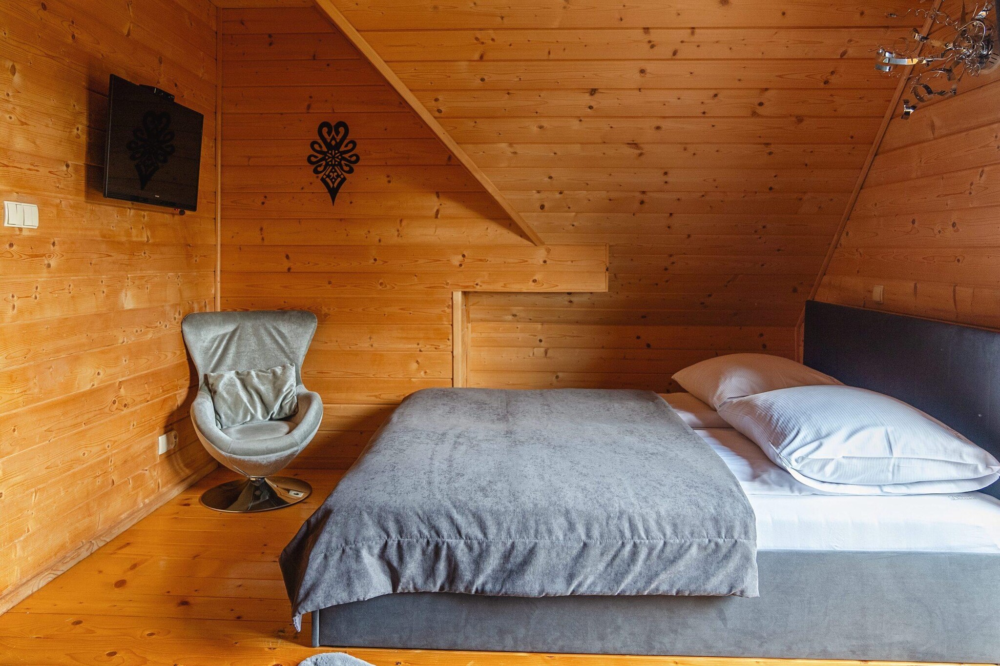 A luxury villa in the Tatra Mountains-Slaapkamer