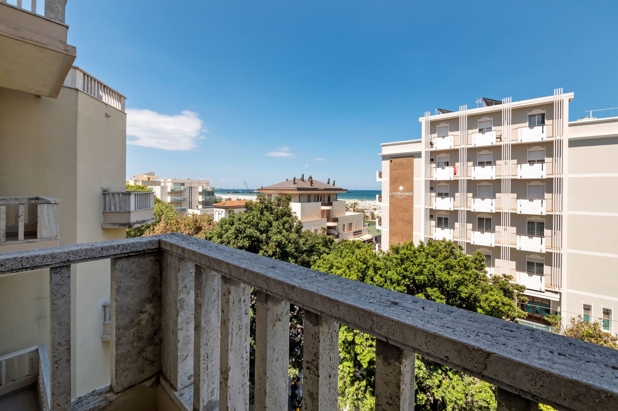 Apartment am Strand in Rimini mit kostenlosem Parkplatz