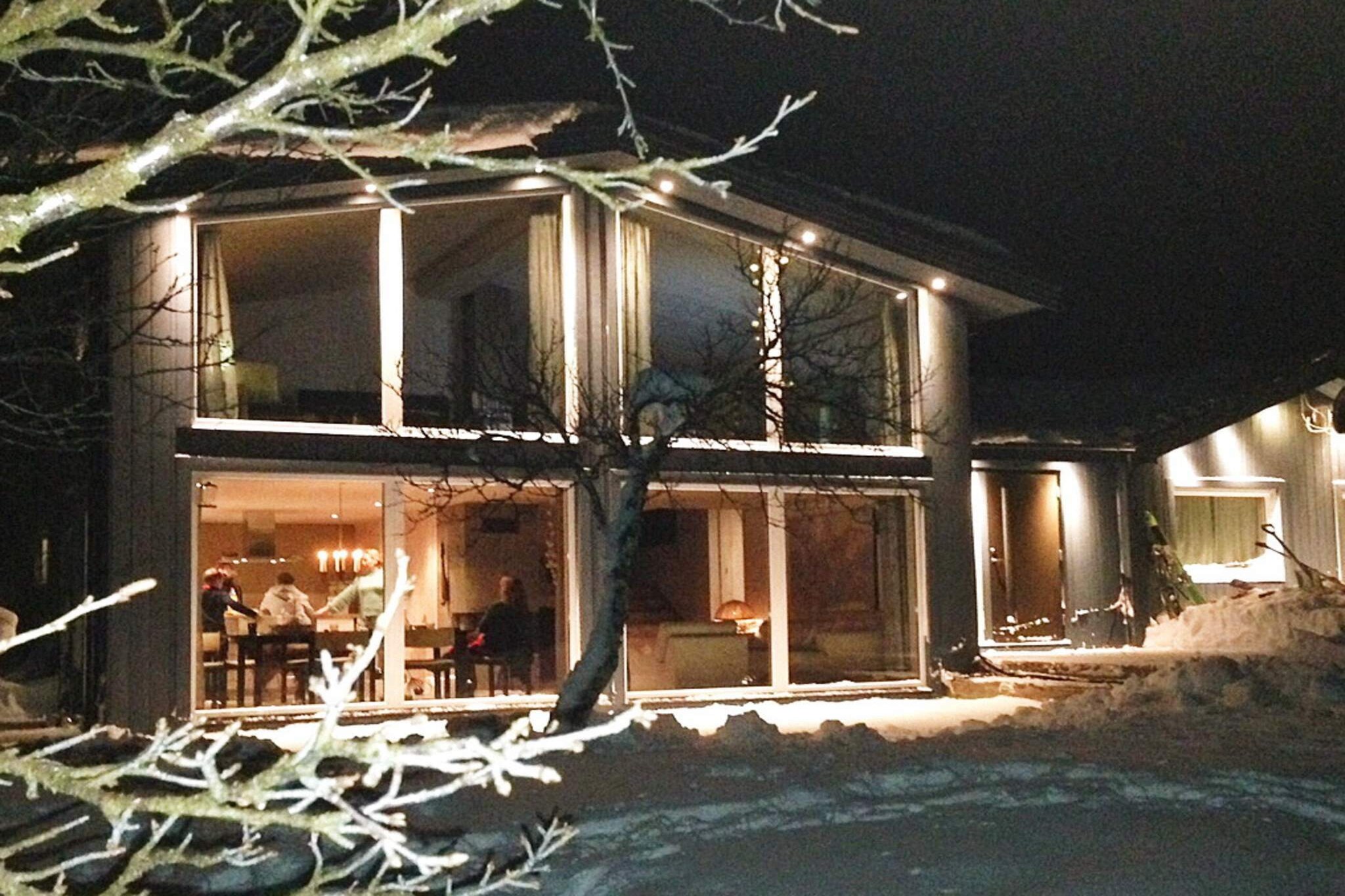dining room(floor heating, 20 m2), open kitchen(floor heating)(cooker(electric), hood, coffee machine(filter), microwave, dishwasher, fridge, freezer(100-139L), washing machine), Living/bed room(40 m2)(TV(satellite, german television channels, norvegian TV channels ), DVD player, radio, CD player, stereo unit), bedroom(double bed), bedroom(double bed), bedroom(single bed), bedroom(double bed), bedroom(double folding bed), bathroom(floor heating)(washbasin, shower, toilet), heating(electric), terrace(30 m2), garden, garden furniture, BBQ