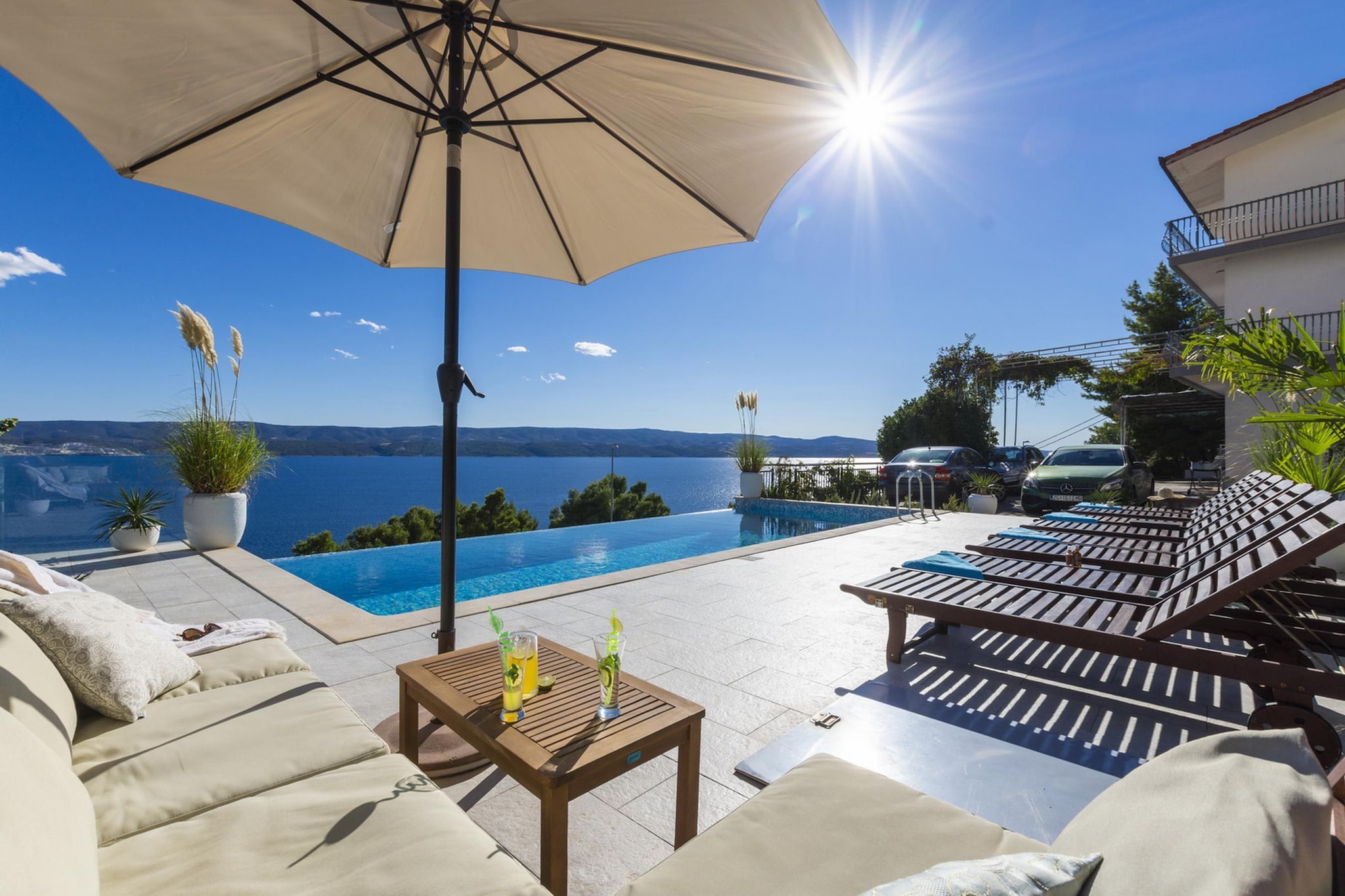 Shared pool apartment David - first floor - Terrasbalkon