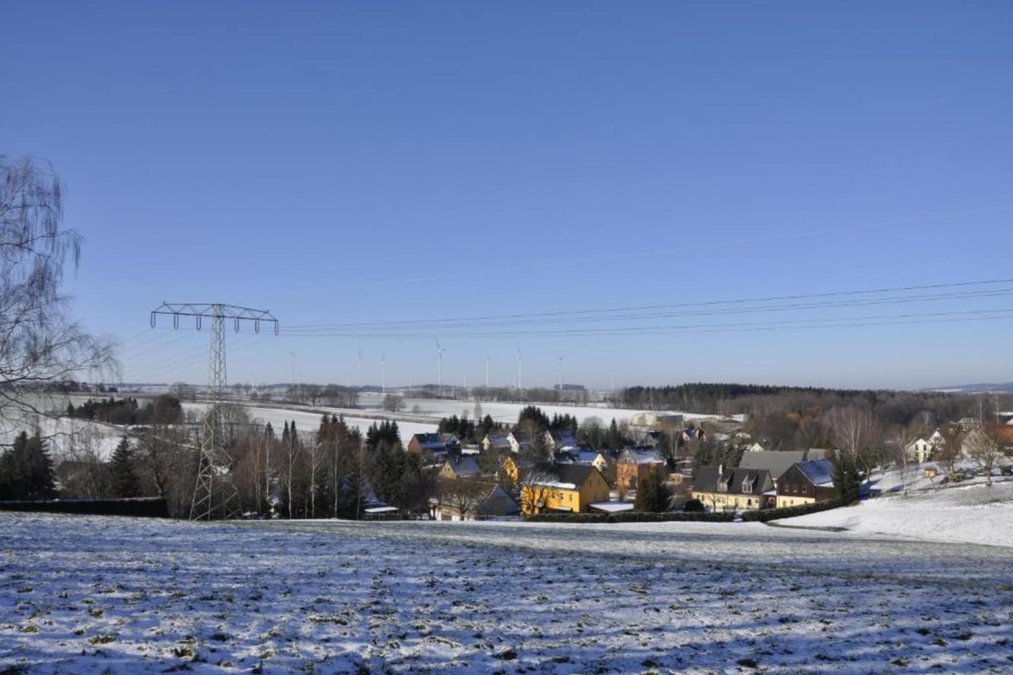 Im Erzgebirge-Gebied winter 20km