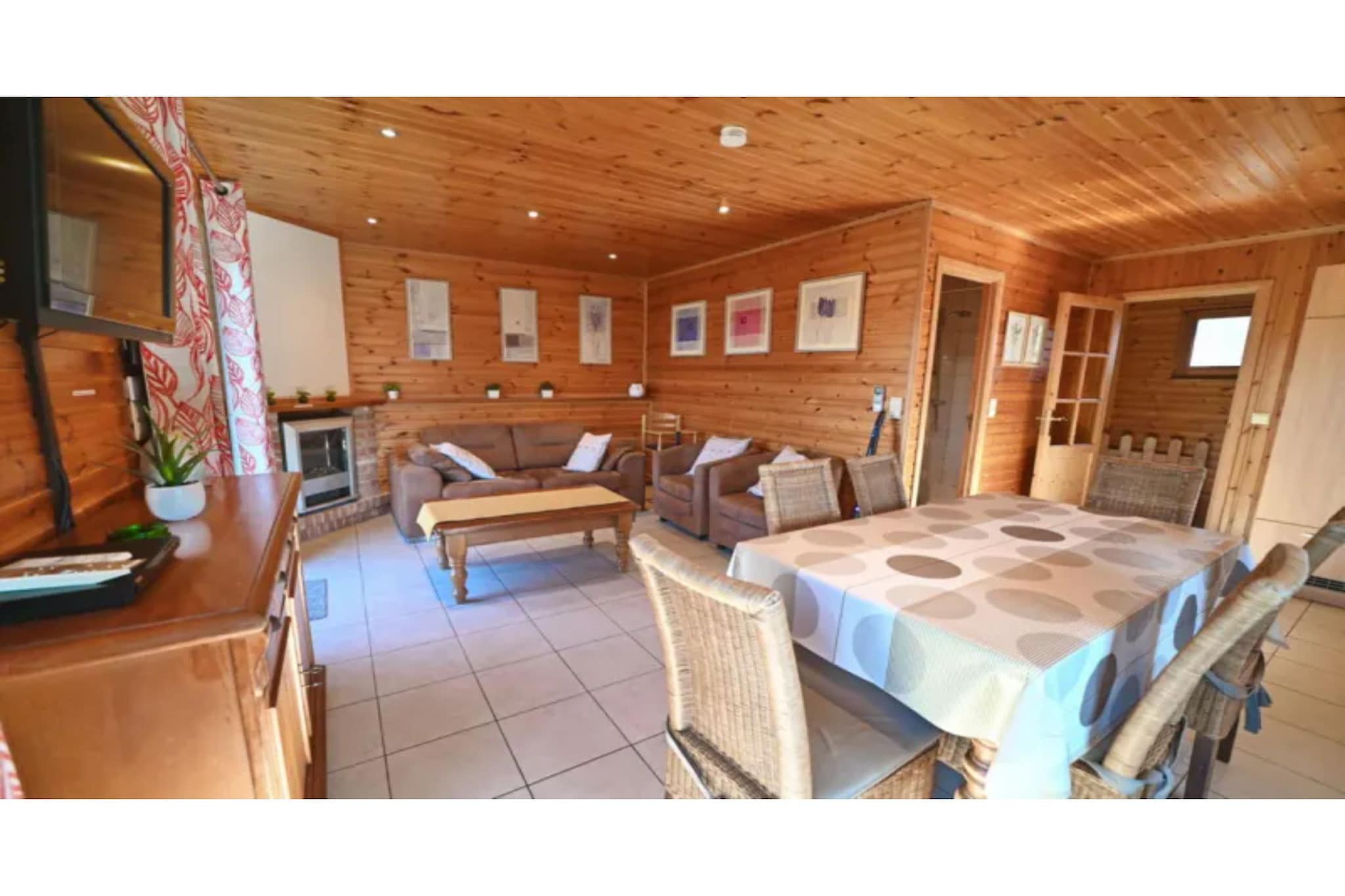 This charming holiday home in La Roche-en-Ardenne with 2 bedrooms can accommodate 6 guests, which is ideal for families and a small group. There is also a sauna to relax at home.



There are several sports activities and water sports organized within a radius of 1 km from the holiday home. The beautiful town center (2 km) is also mapped with several shops and cafes for convenience. You can even enjoy a refreshing dip in the public swimming pool, 2 km away.



This holiday home is child-friendly, and a cot and a high chair are readily available for a small fee. The ground floor is furnished with cozy bedrooms while the first floor boasts a comfortable living room. There is also a fully equipped kitchen for you to enjoy cozy cooking sessions. An evening spent at the lovely terrace, equipped with garden furniture, will surely leave you in awe. Finally, there is free WiFi to use.



The nearest railway station is 20 km away.