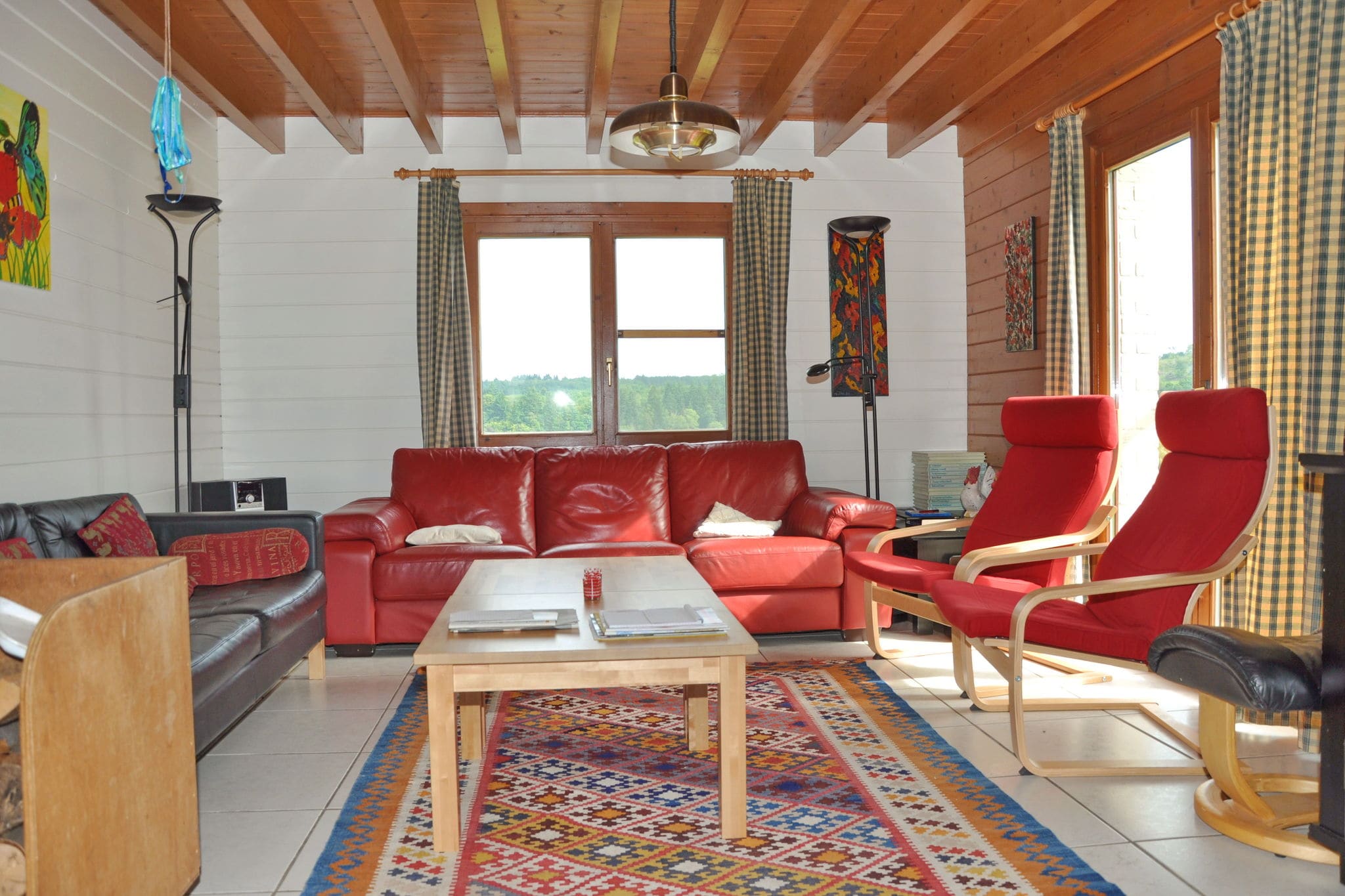Chalet just outside Hampteau offering magnificent views across the Ourthe valley