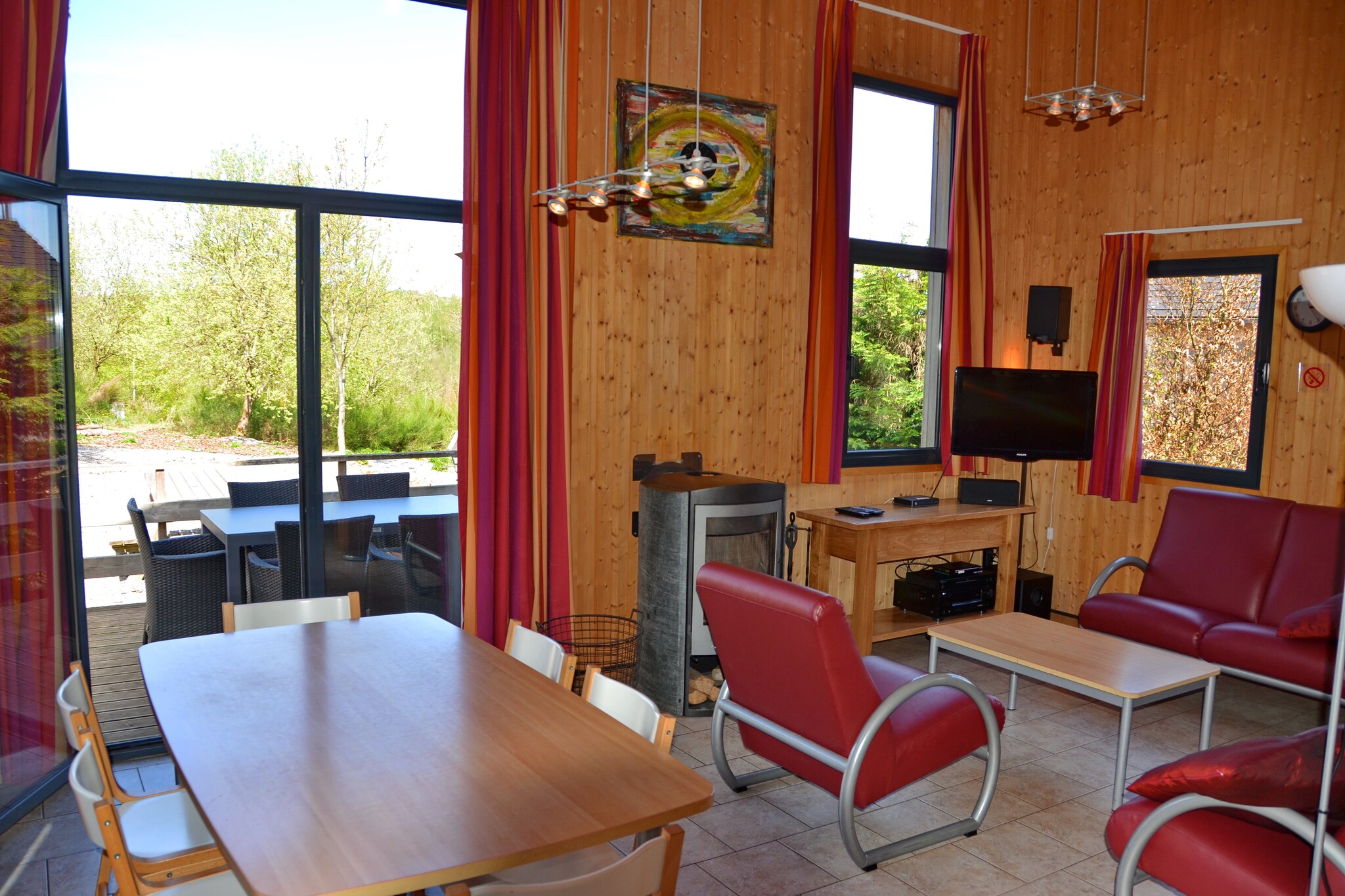 Moderne vakantiewoning in Houffalize, België, met een sauna