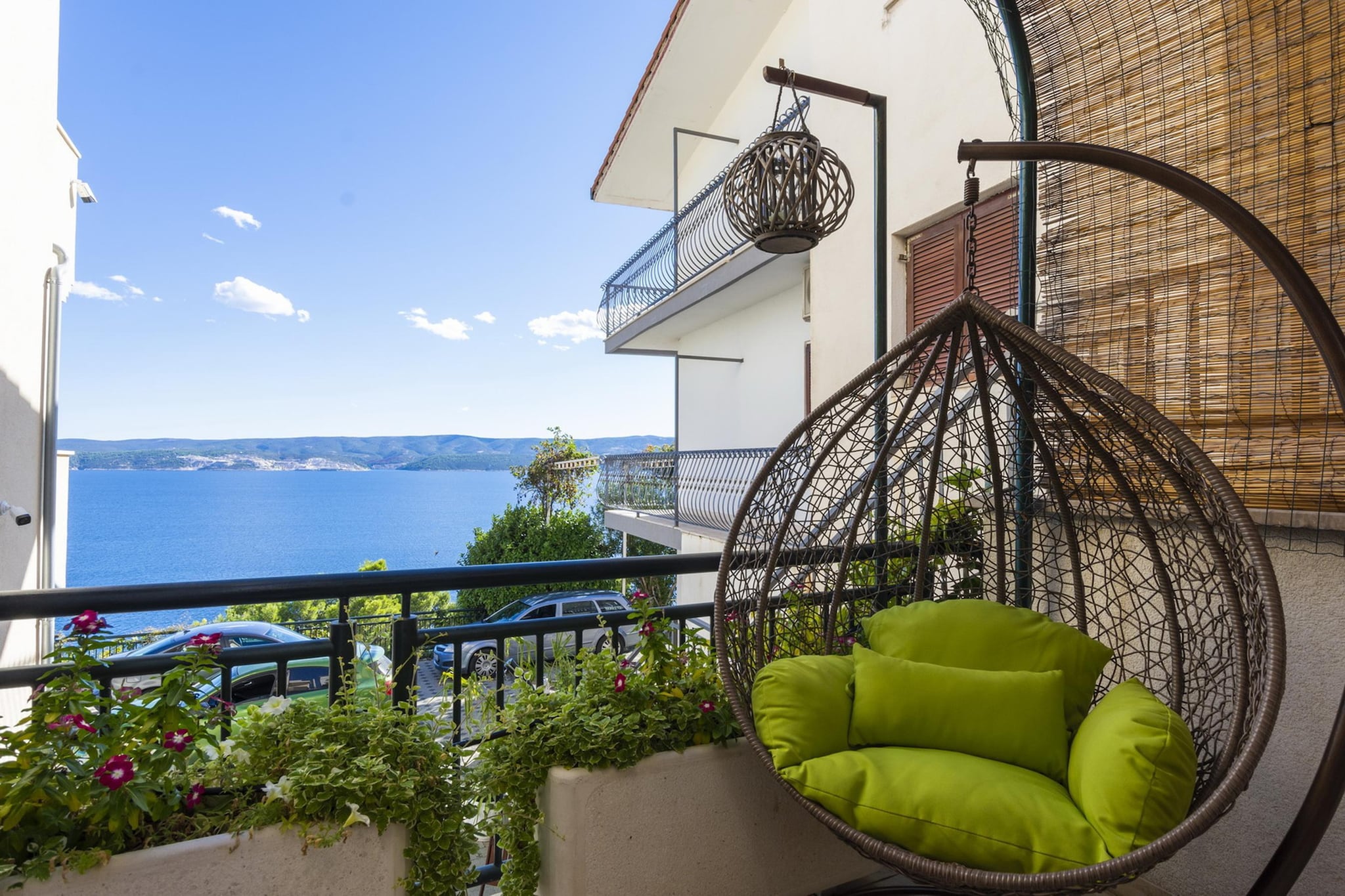 Shared pool apartment David - first floor - Terrasbalkon