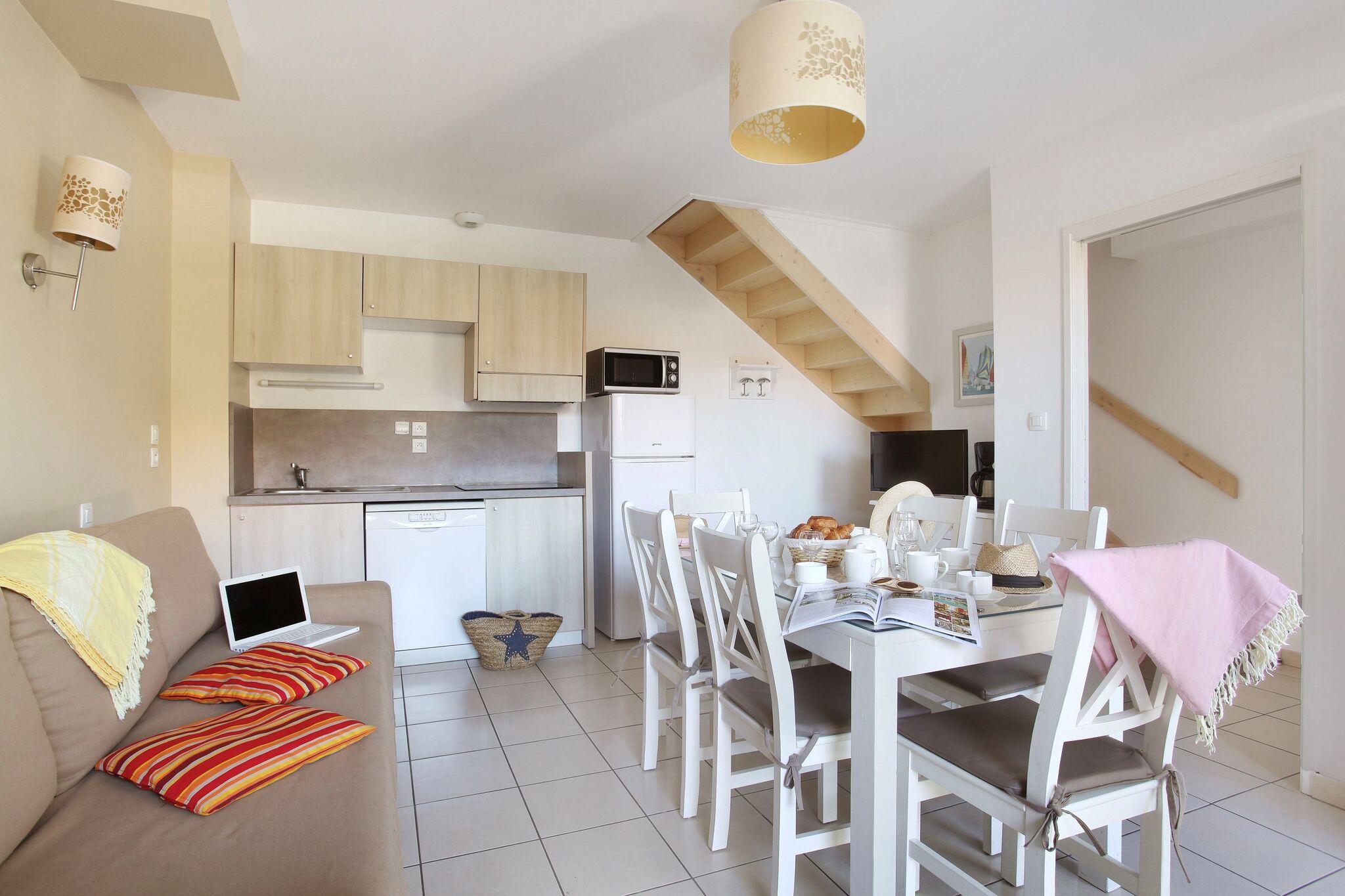 Bright maisonette near a medieval town with a city wall