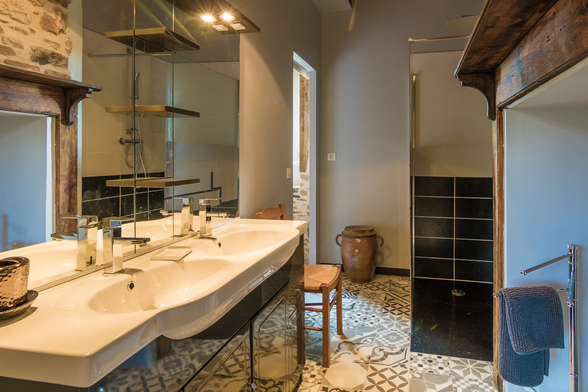 Mas d'Arneix-Badezimmer