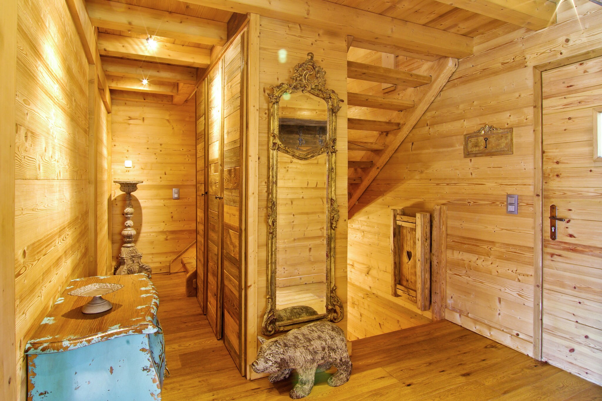 Luxe houten chalet in Chamonix uitzicht op de bergen