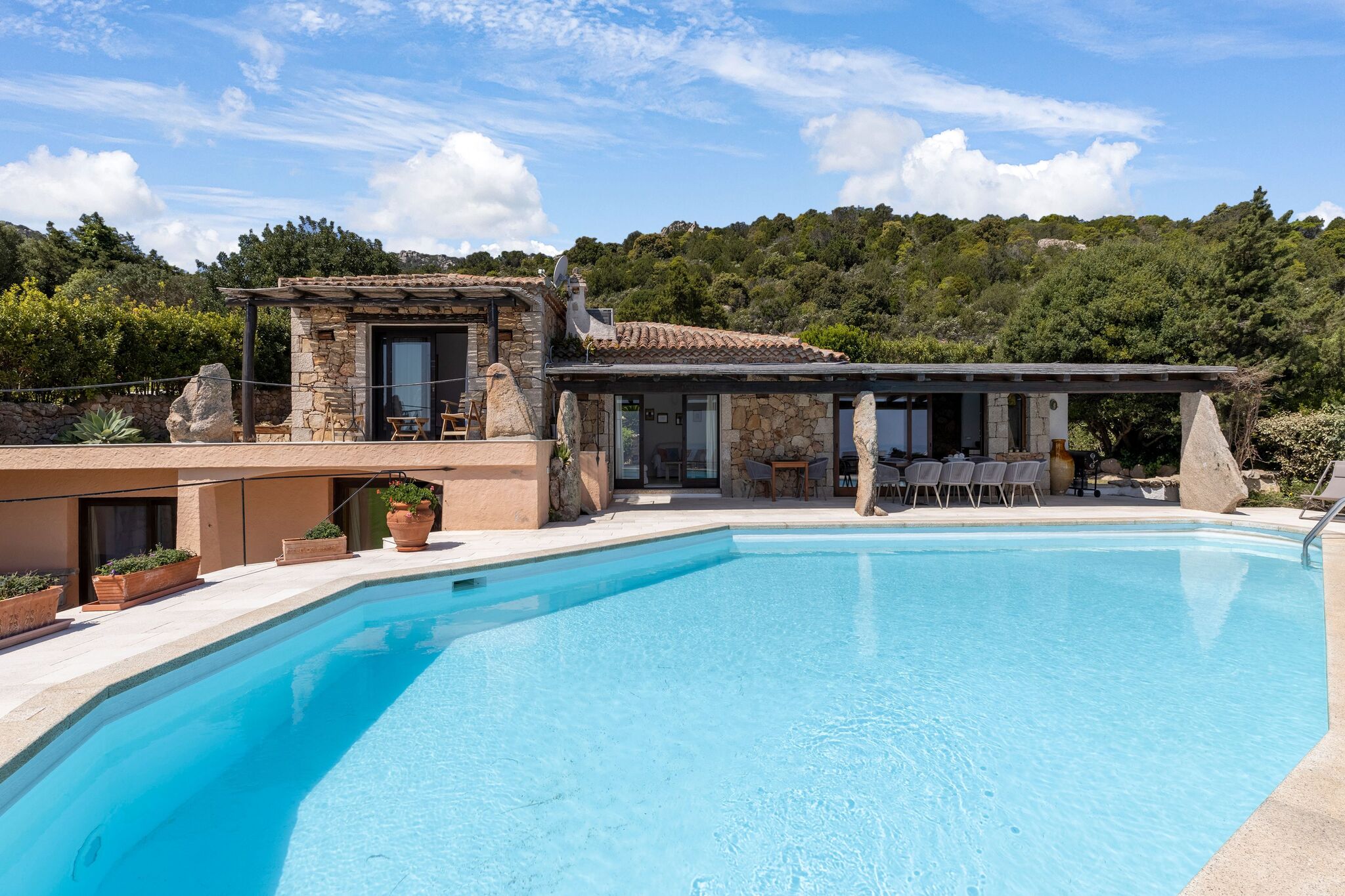 Große Villa in Porto Cervo mit Meerblick und privatem Pool