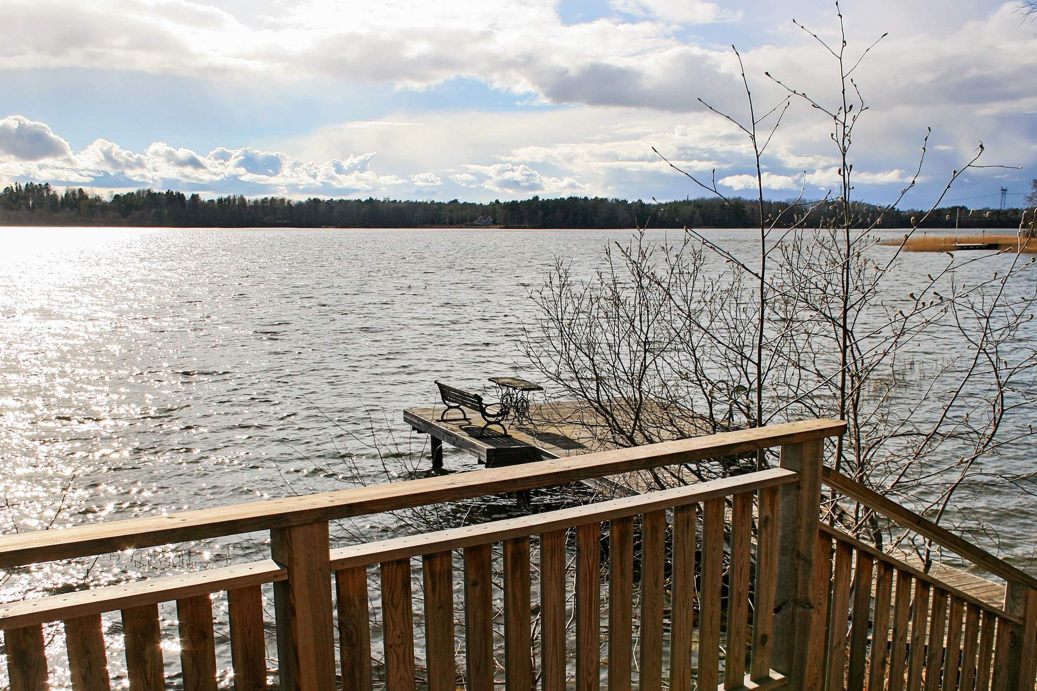 open kitchen(cooker(electric), hood, coffee machine, fridge(+ freezer)), Living/bed room(double folding bed, TV), bedroom(2x single bed), bathroom(washbasin, shower, toilet), heating(electric), terrace, garden furniture, BBQ