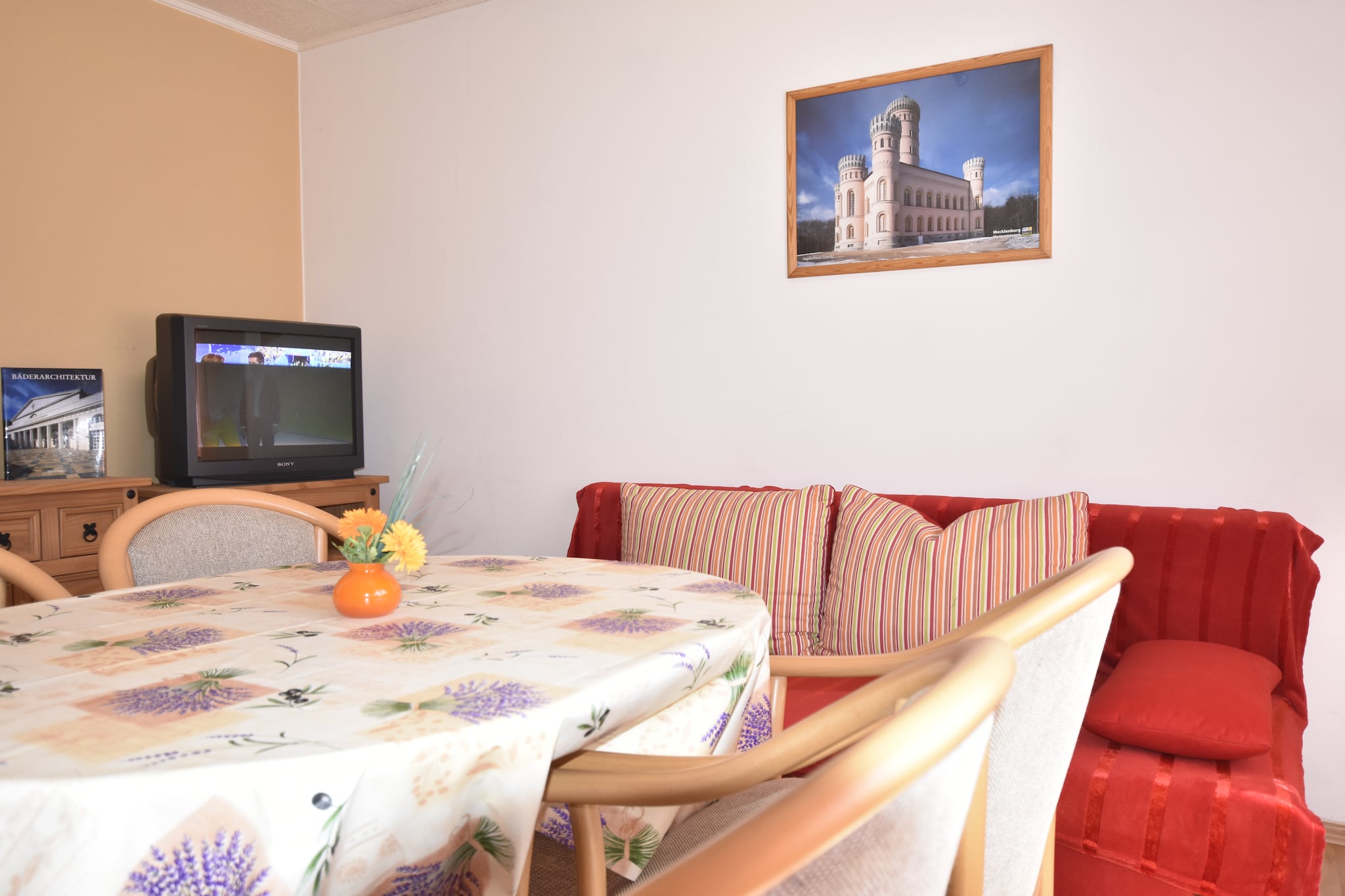 Granitztal mit 2 Schlafzimmern - 3 km zum Strand-Wohnzimmer