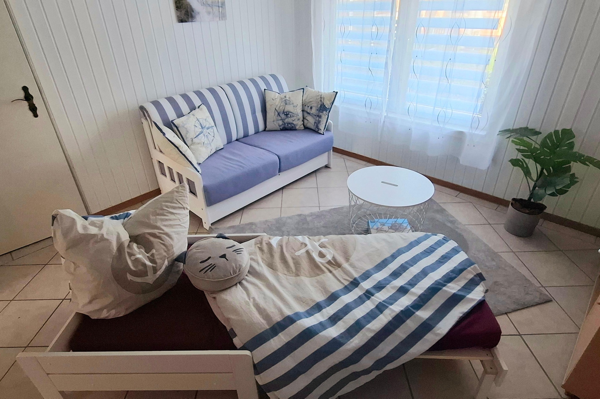 Ferienbungalow Kröpelin-Woonkamer