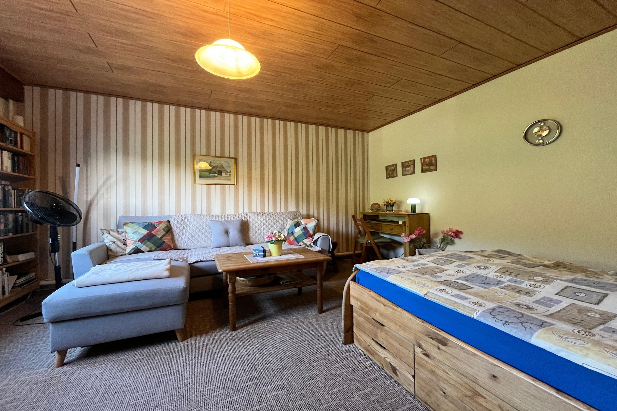 Hübsche Ferienwohnung am See nur 500m - Slaapkamer