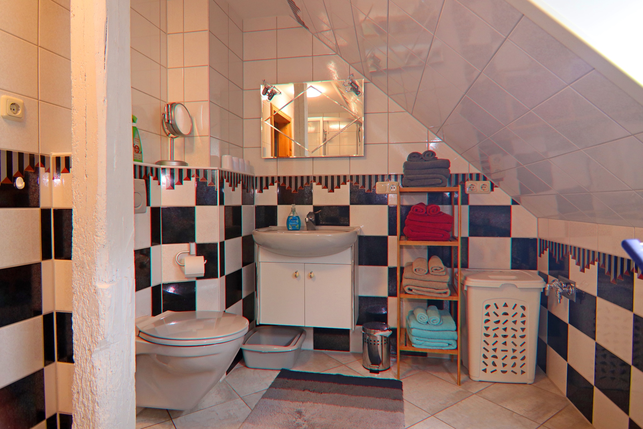 Landhauswohnung an der Ostsee mit Garten-Badkamer
