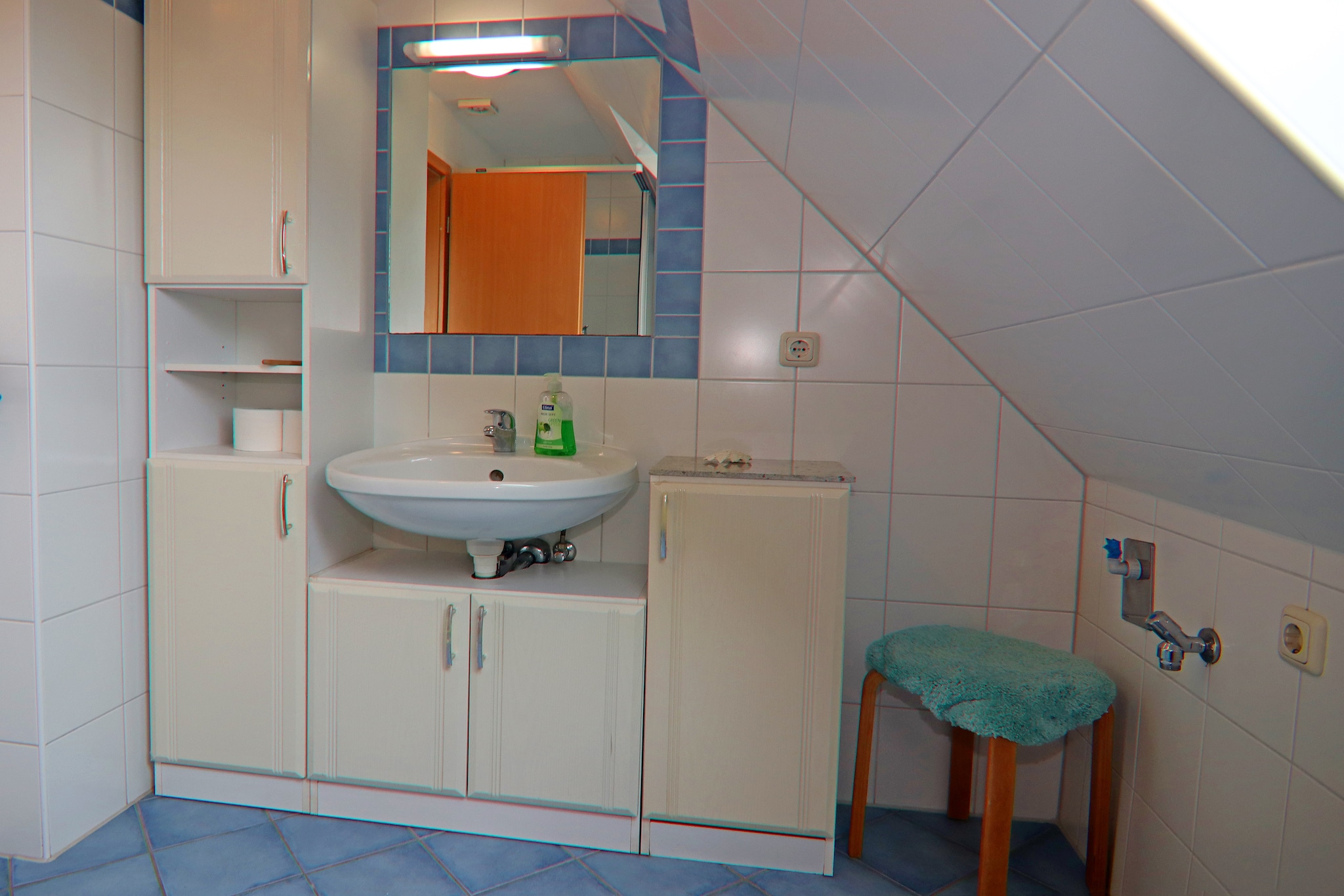 Ferienwohnung Eva mit Meerblick - strandnah-Badkamer