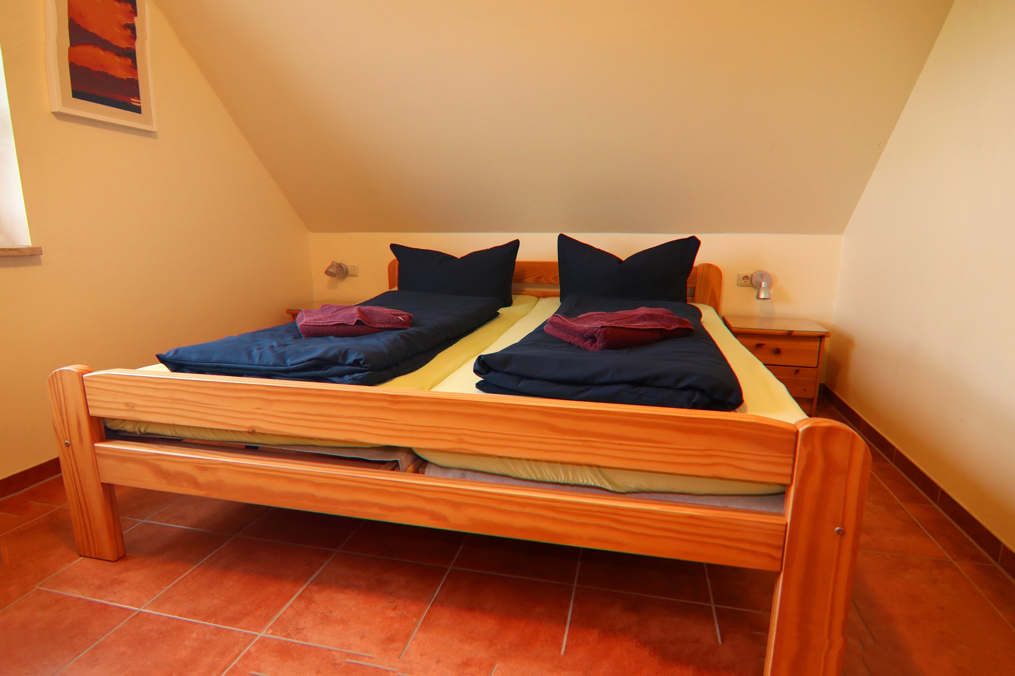 Strandnahes Ferienhaus Klaus mit Weitblick-Slaapkamer