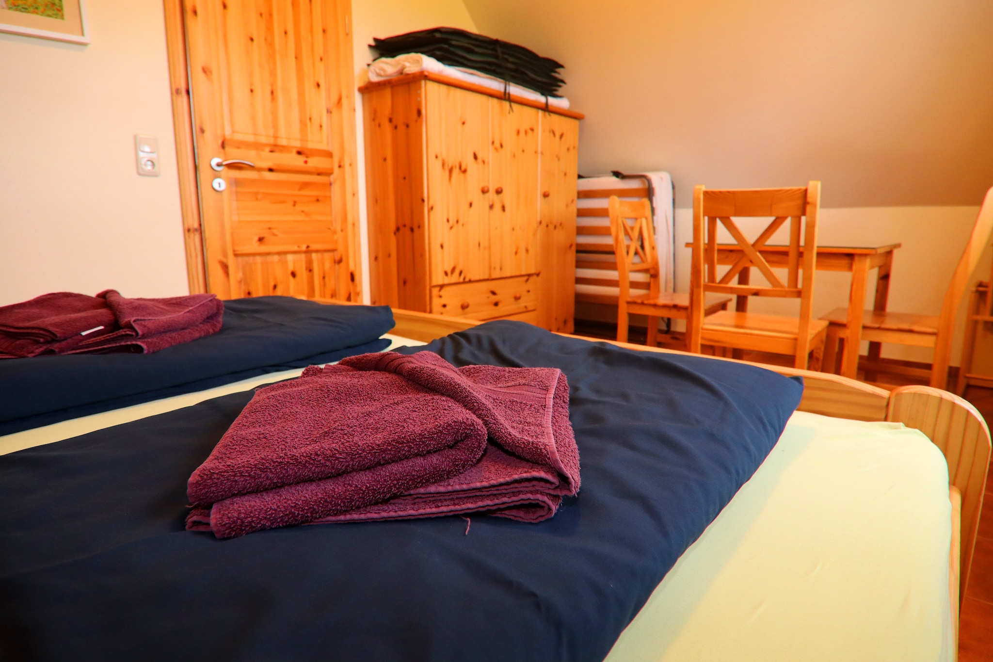 Strandnahes Ferienhaus Walter mit Meerblick-Slaapkamer
