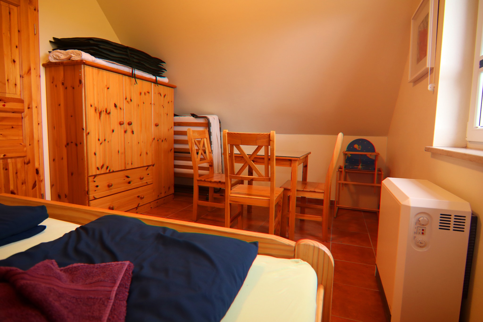 Strandnahes Ferienhaus Walter mit Meerblick-Slaapkamer