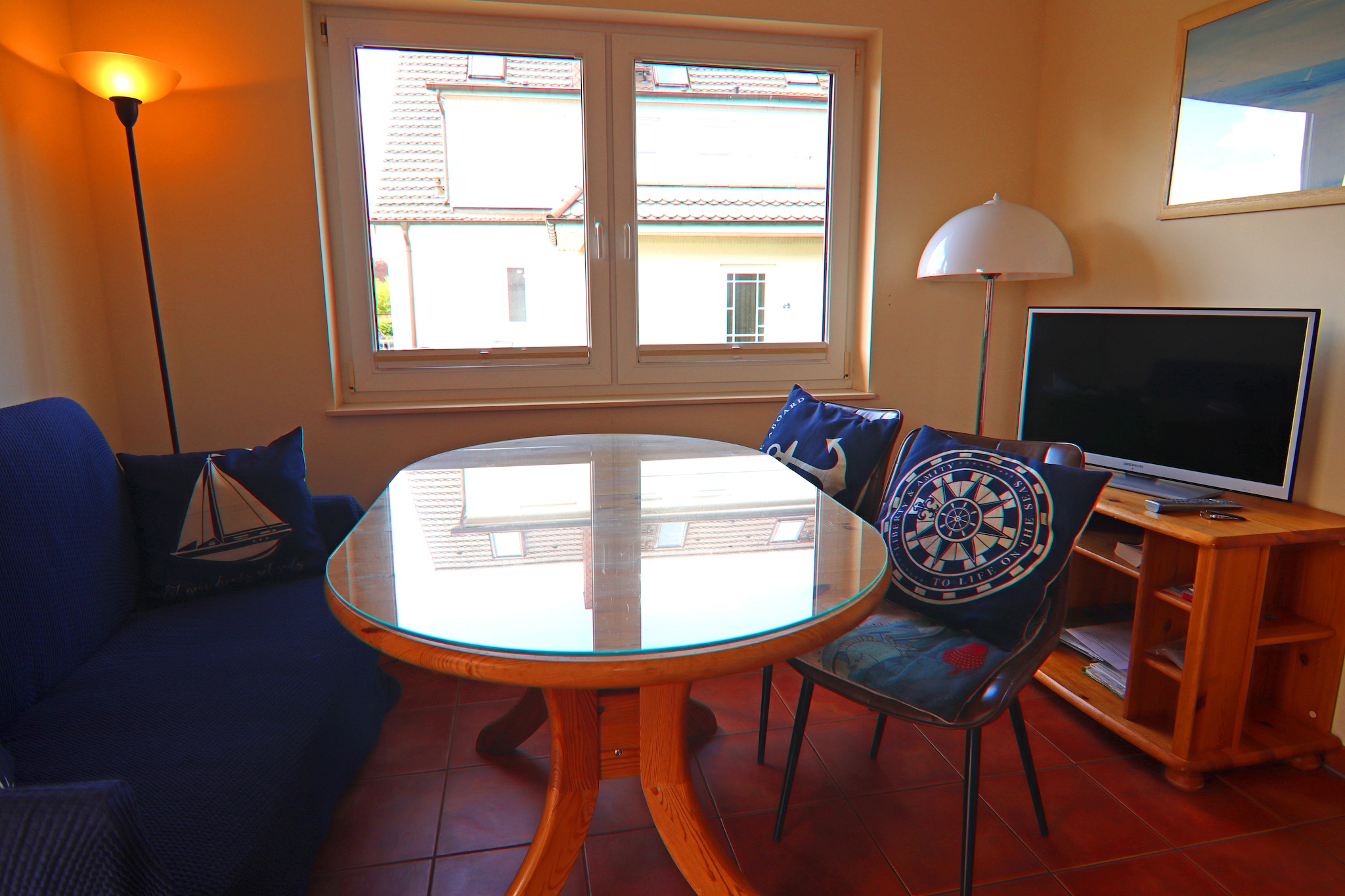 Strandnahes Ferienhaus Claudia in Rerik-Woonkamer