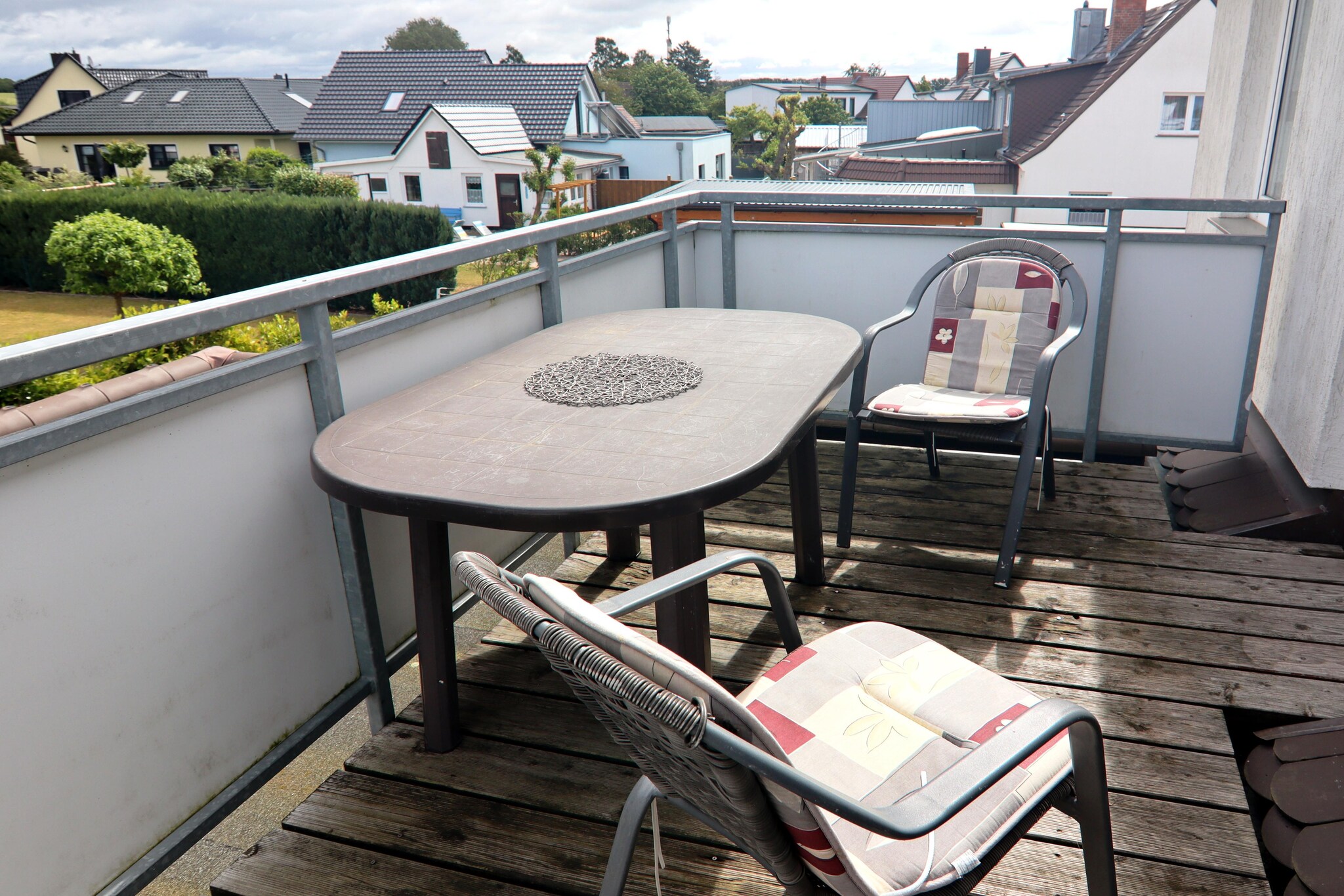 Ferienwohnung Fred strandnah in Rerik-Terrasbalkon