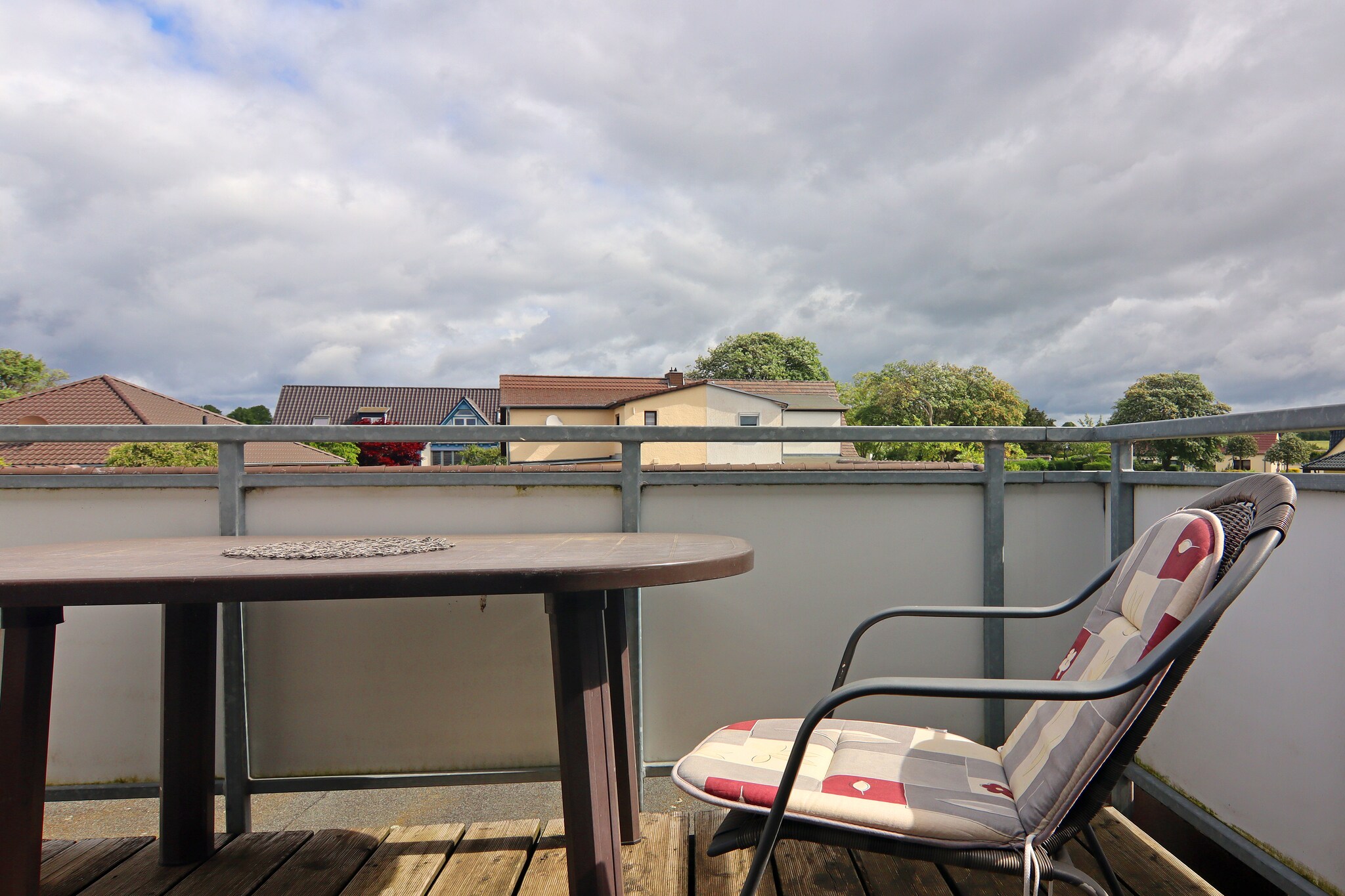 Ferienwohnung Fred strandnah in Rerik-Terrasbalkon