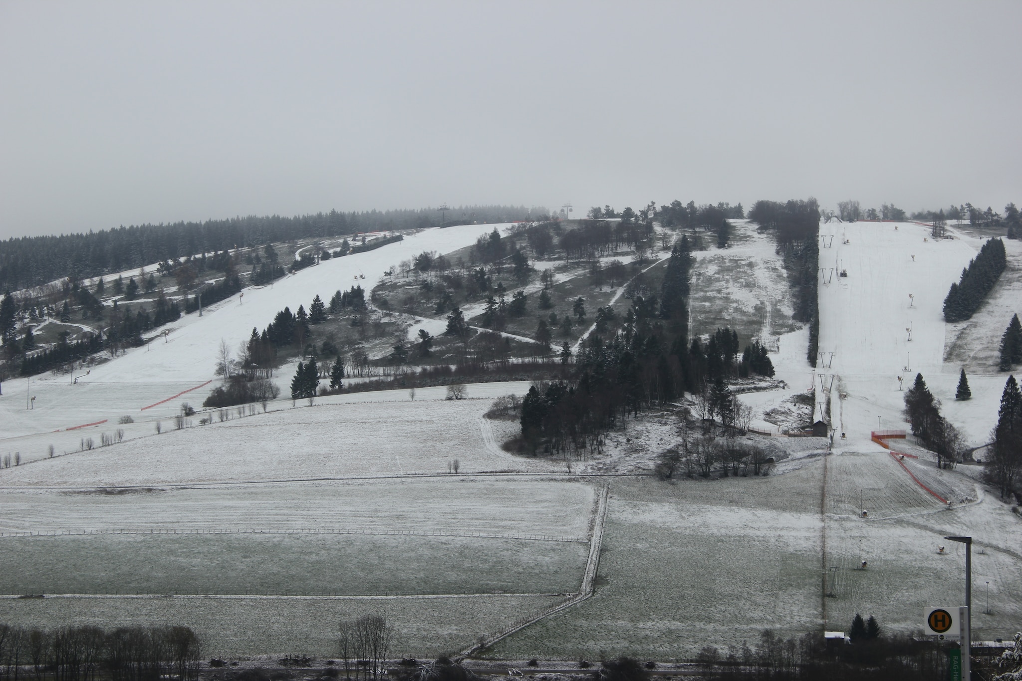 Bellevue-Gebied winter 5km